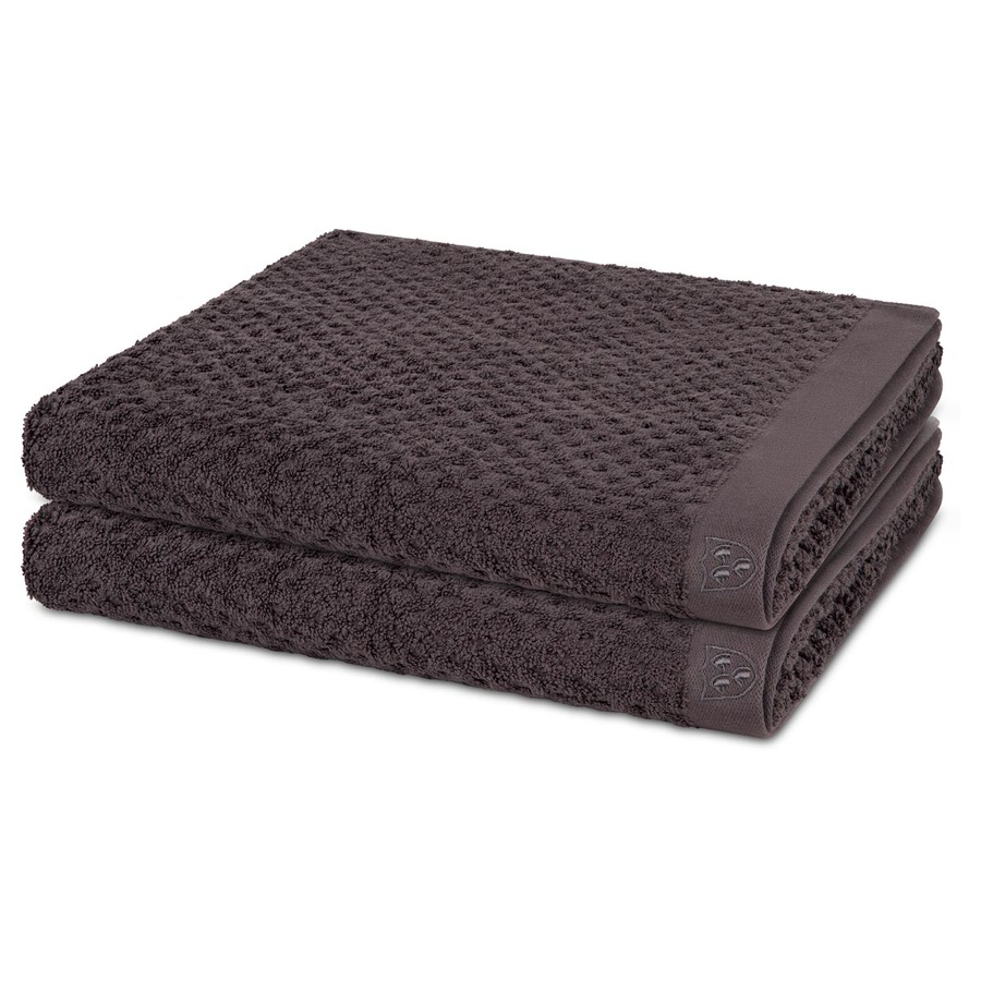 ROSS Duschtuch-Set Harmony (2er Set) Graphit Braun