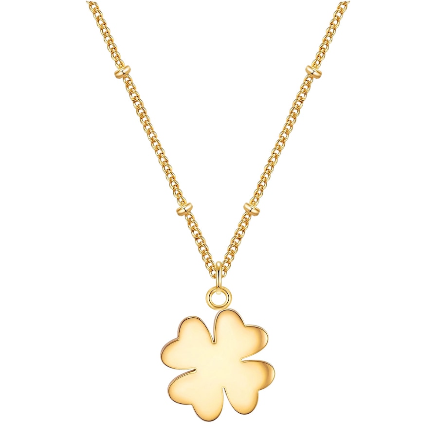Eastside Halskette Kleeblatt Edelstahl in Gelbgold Gold Damen