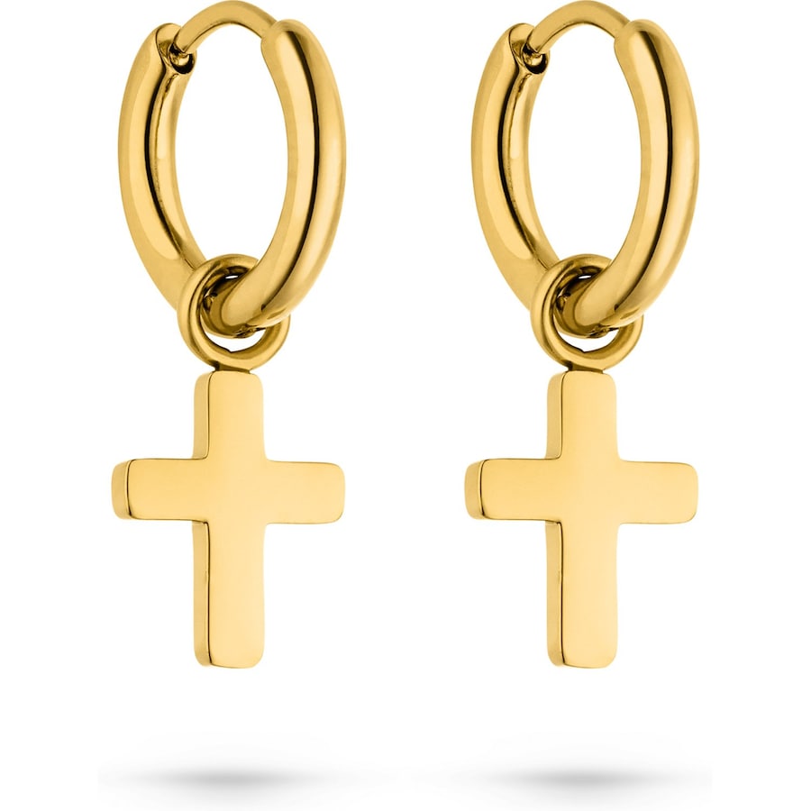 s.Oliver Creolen-Anhänger Edelstahl gold Damen