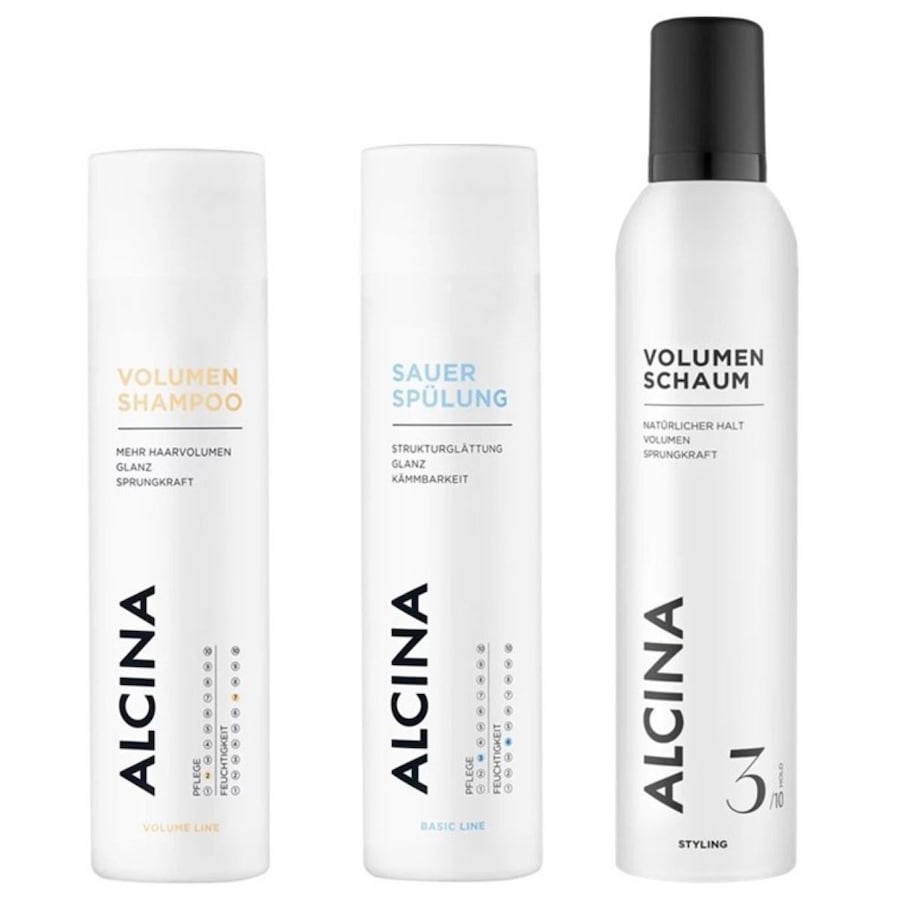 Alcina Volumen 3er Set (Shampoo / Sauerspülung Schaum) Damen