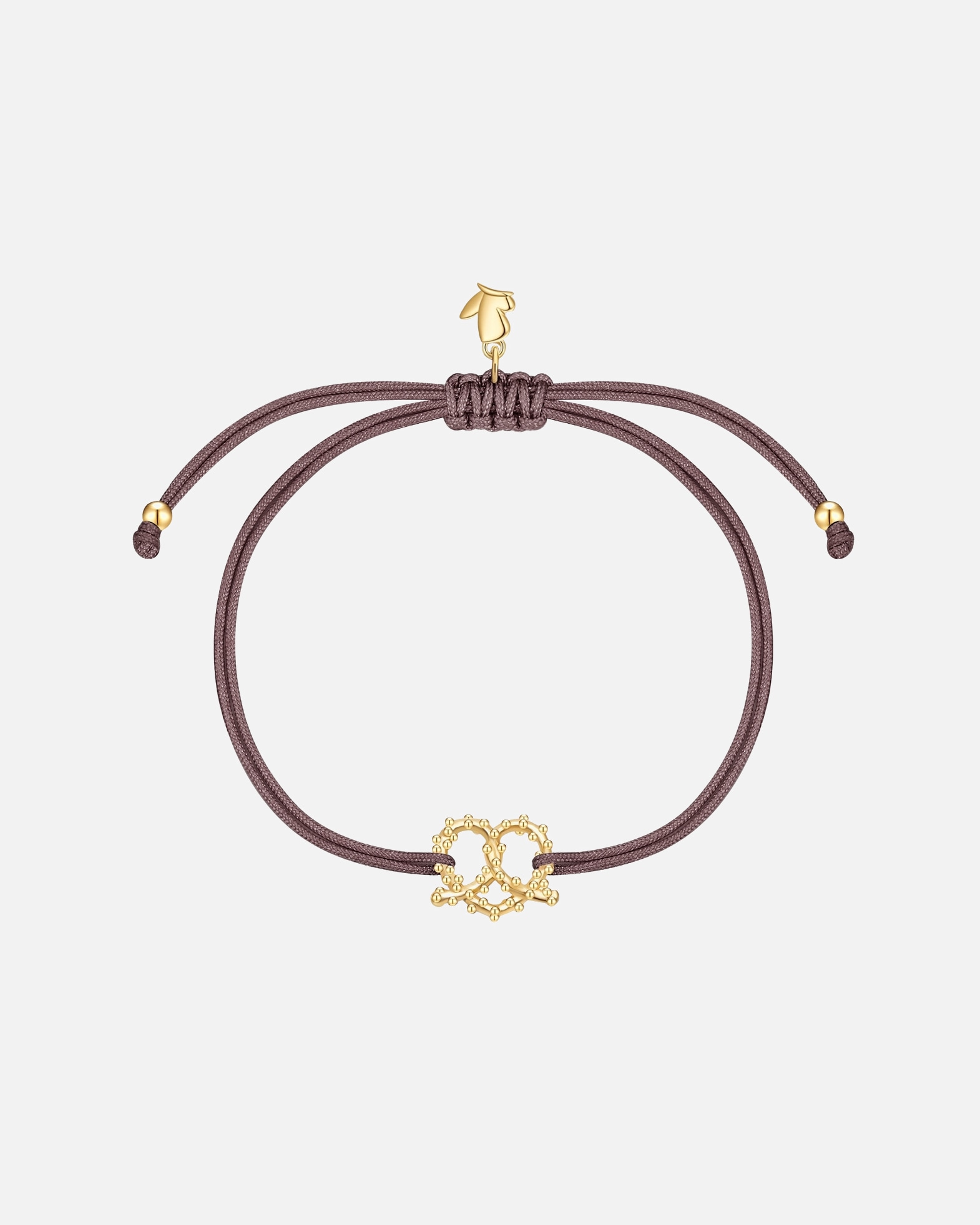Armband für Weiblich Glanzstücke München Oktoberfest Armband Herz-Breze aus Edelstahl in Gelbgold 15,0 - 22,0 cm, flexibel einstellbar
