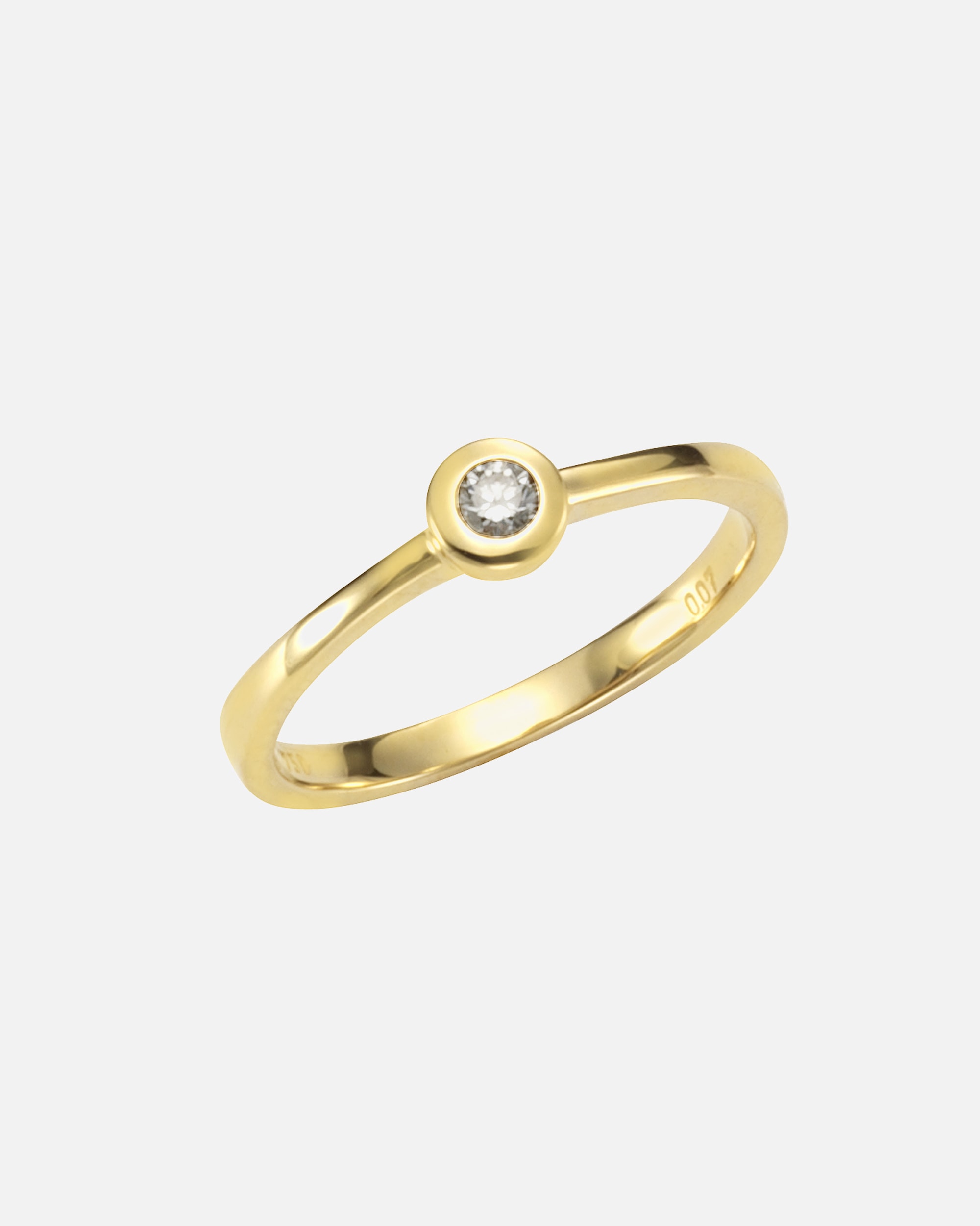 Ring für Weiblich Orolino Ring 750/- Gold Brillant weiß 0,07ct. 056 (17,8)