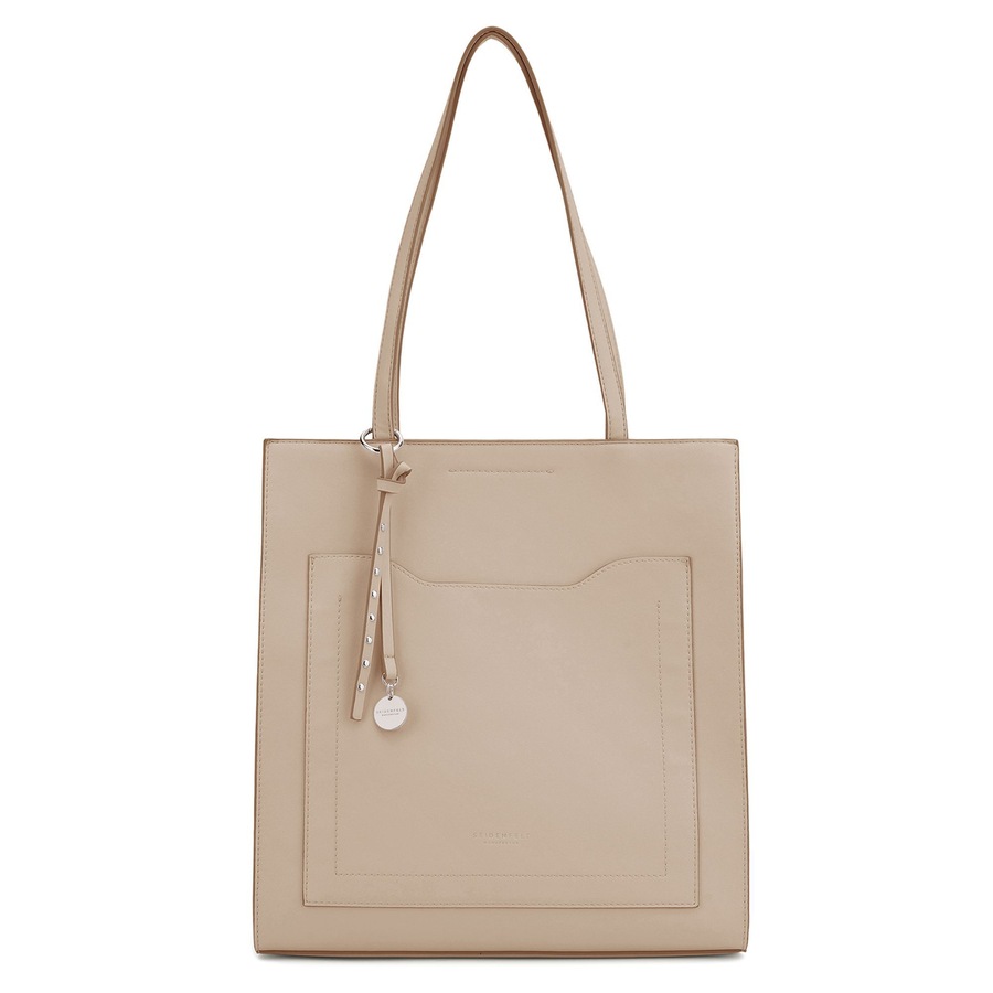 Seidenfelt Senja Schultertasche light sand Silber Damen