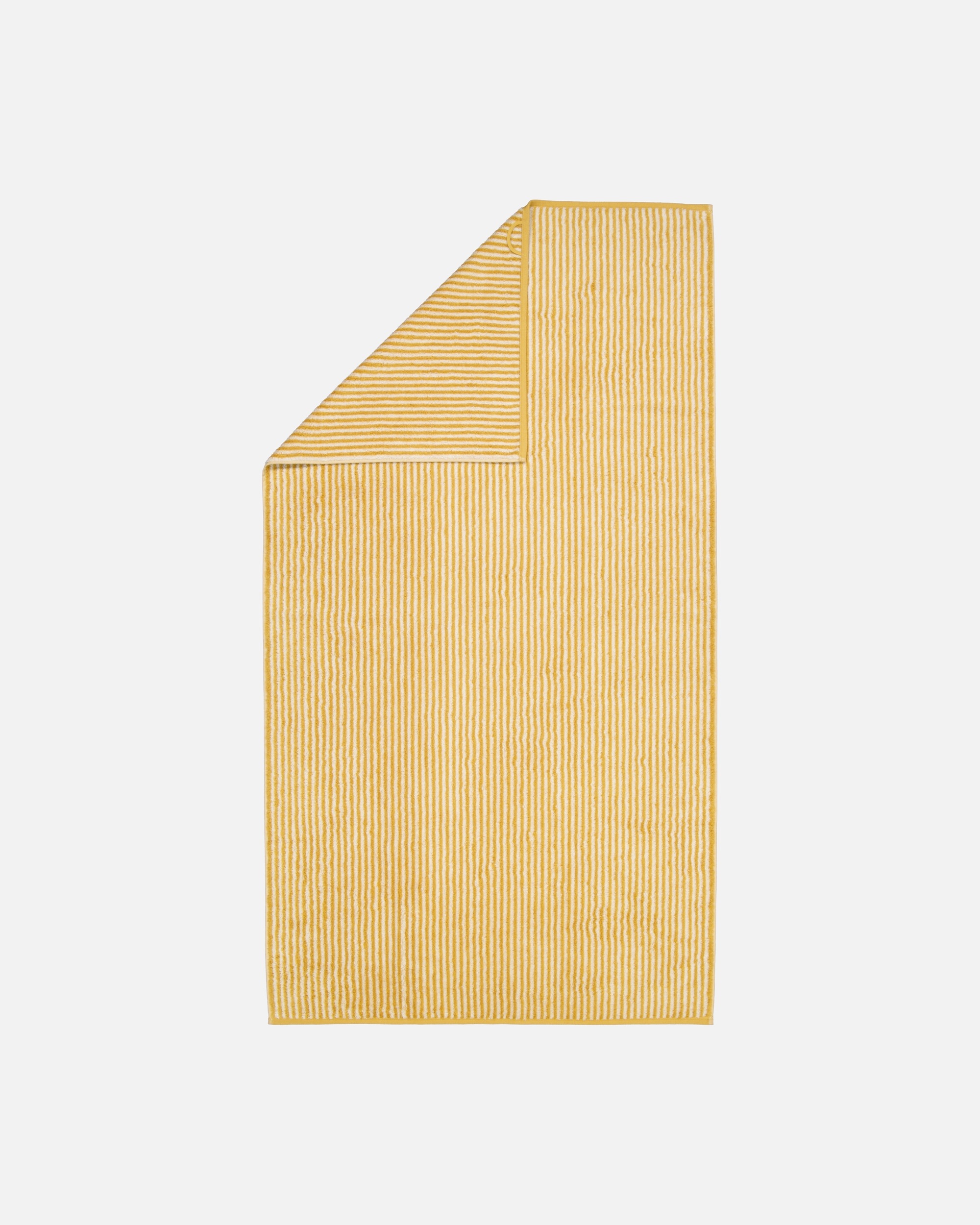 Handtuch für Unisex Cawö Cawö Handtücher Two-Tone Stripes 480 gold - 53 Duschtuch 80x150 cm