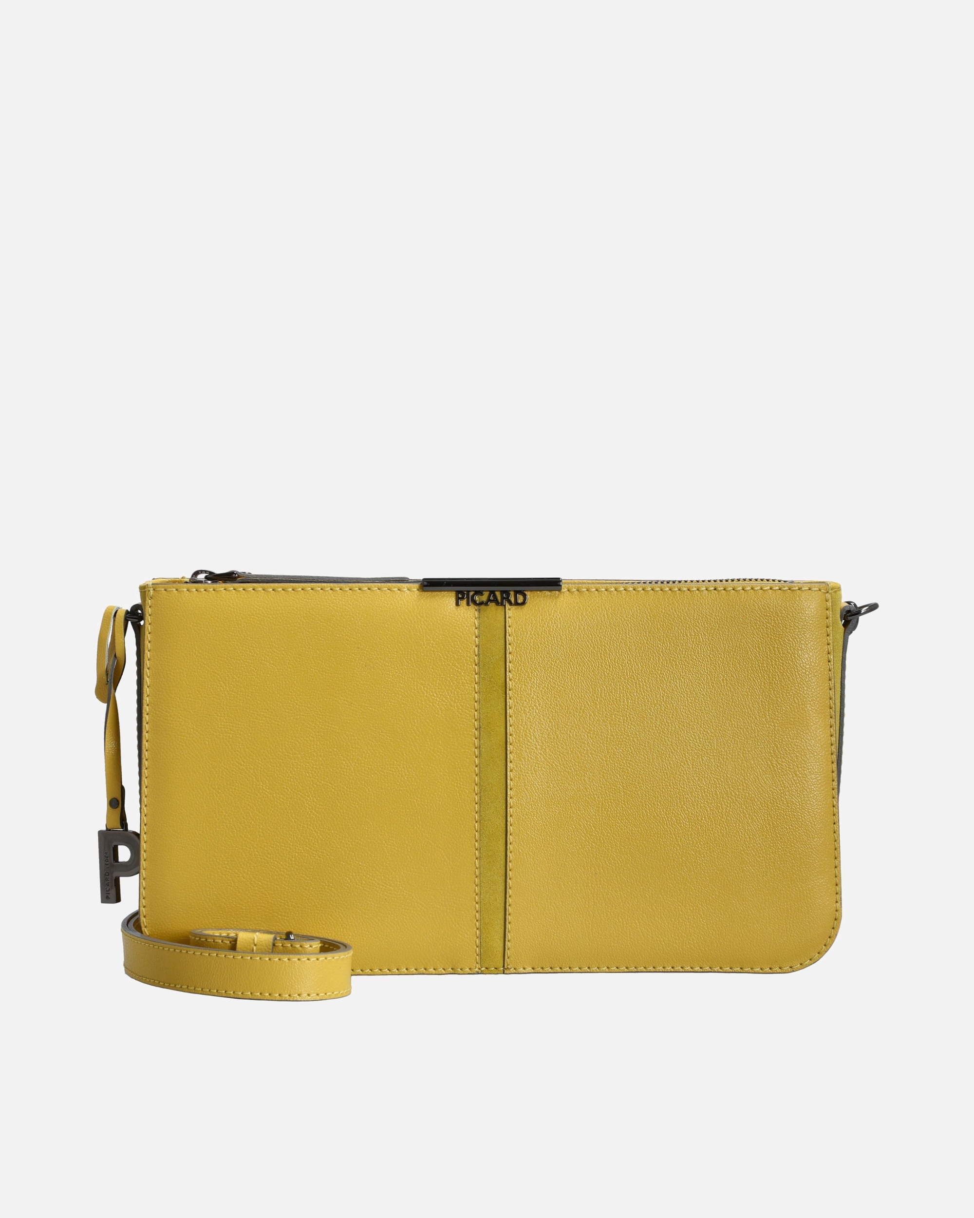 Umhängetasche für Weiblich Picard Marie - Schultertasche 30 cm Rindsleder (lemon) gelb