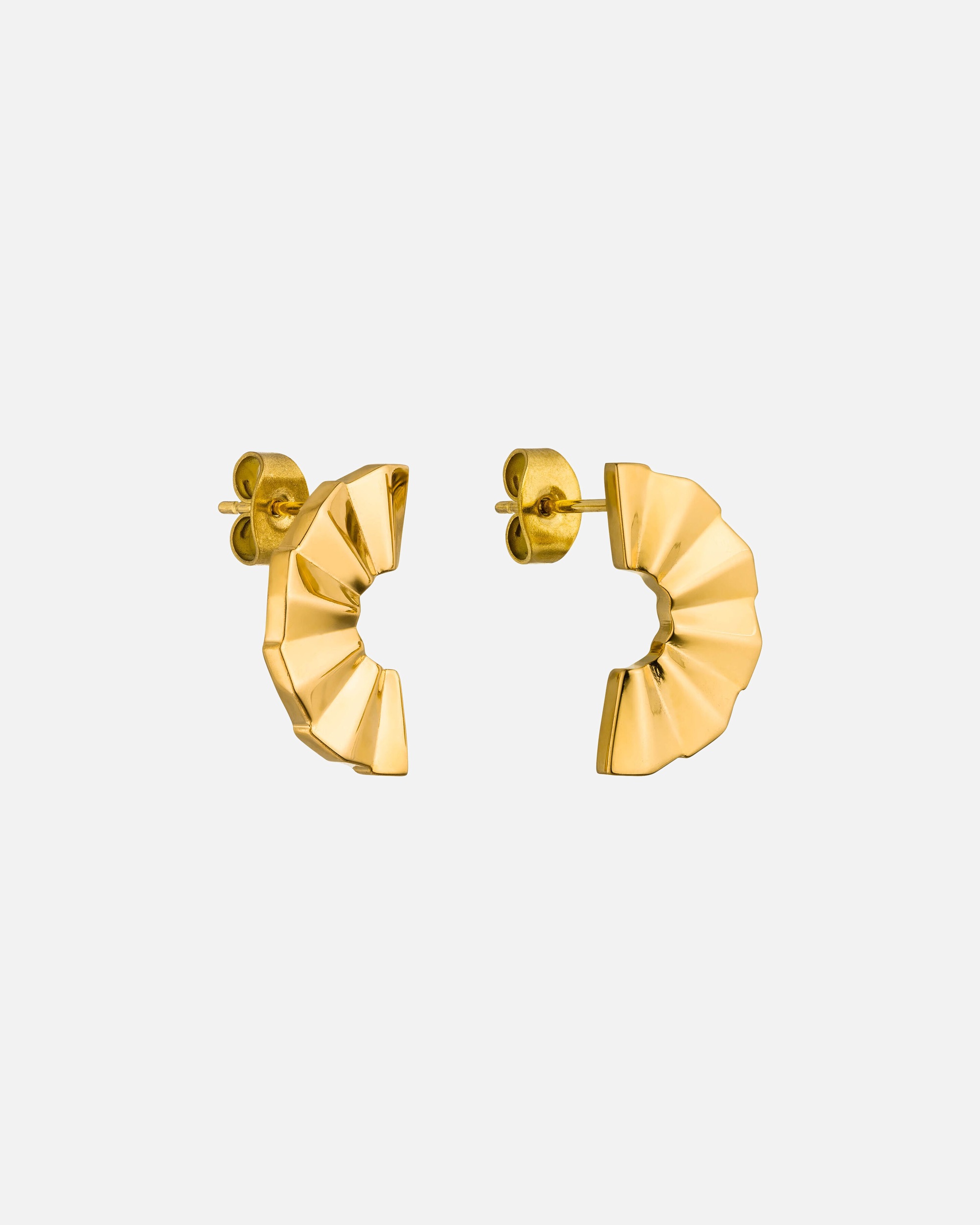 Ohrringe für Weiblich Purelei Fan Ohrringe 100% Edelstahl Gold