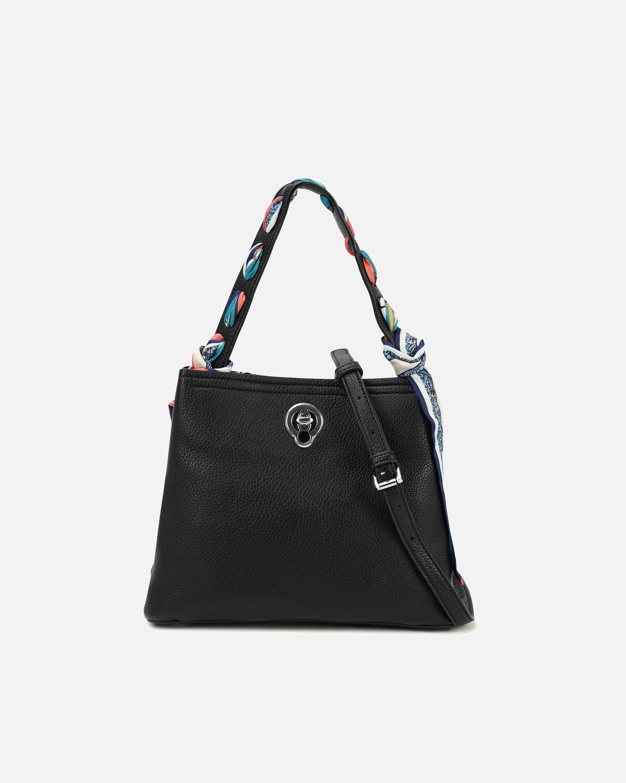 Handtasche für Unisex HARPA Henkeltasche KATALIA mit mehreren Fächern schwarz