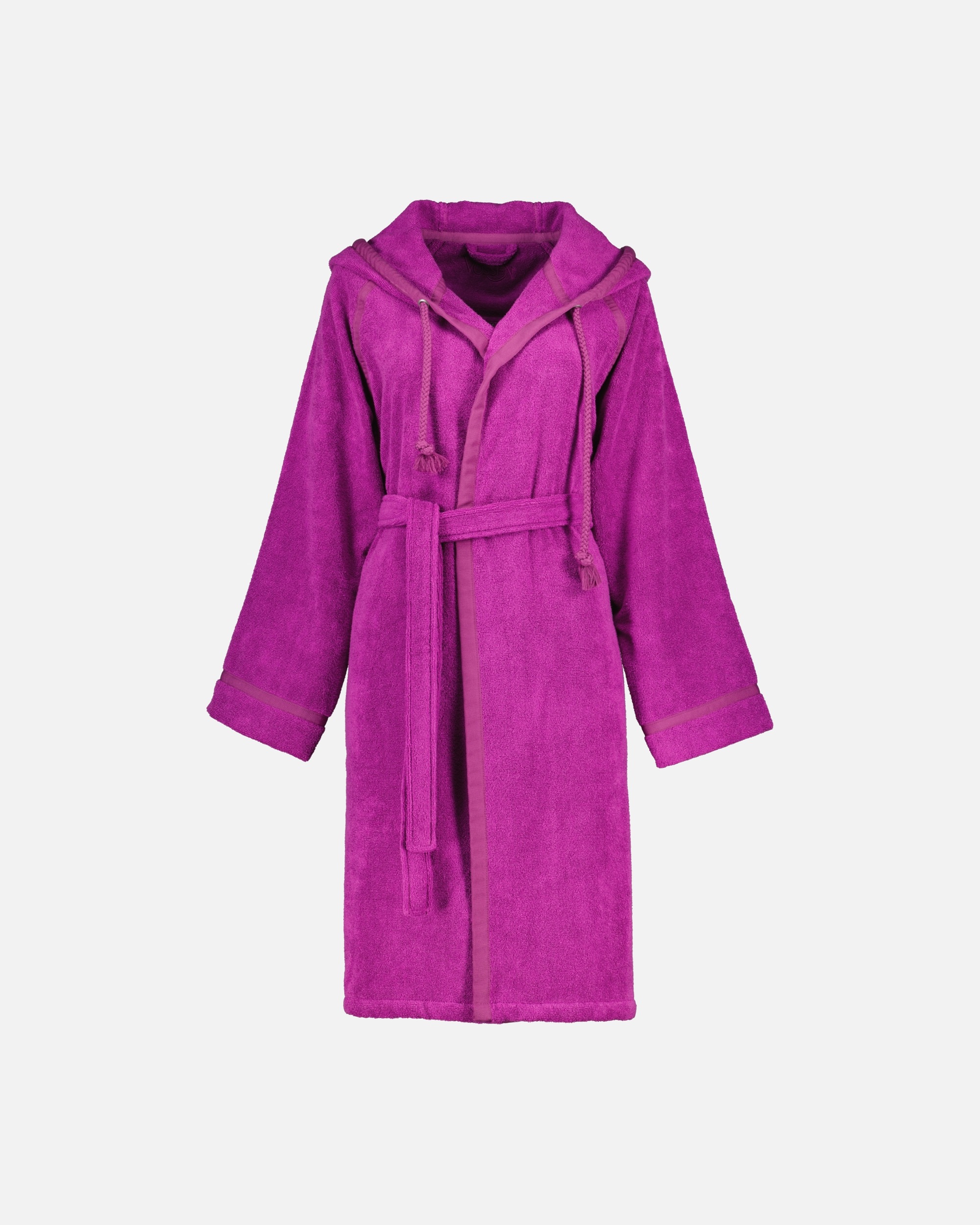 Bademantel für Unisex Vossen Vossen Bademäntel Damen Kurzmantel mit Kapuze Jive purple - 8590 M