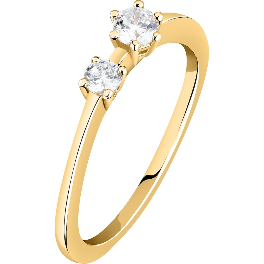 Live Diamond Damenring 375er Gelbgold, recycelt 56 Damen