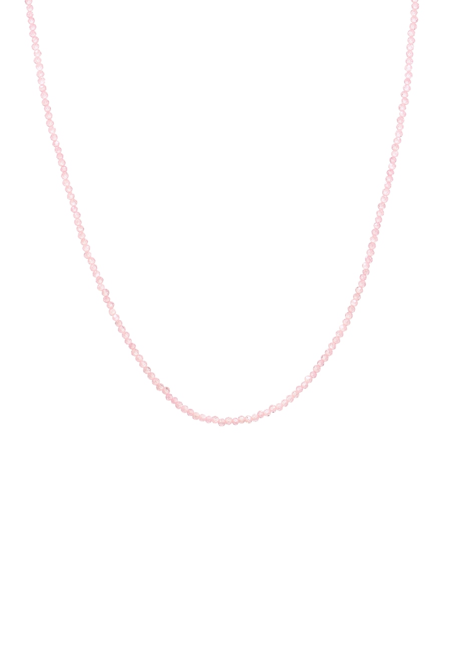 Elli PREMIUM Perlen Quarz Rosé 925 Sterling Silber vergoldet 42 Damen