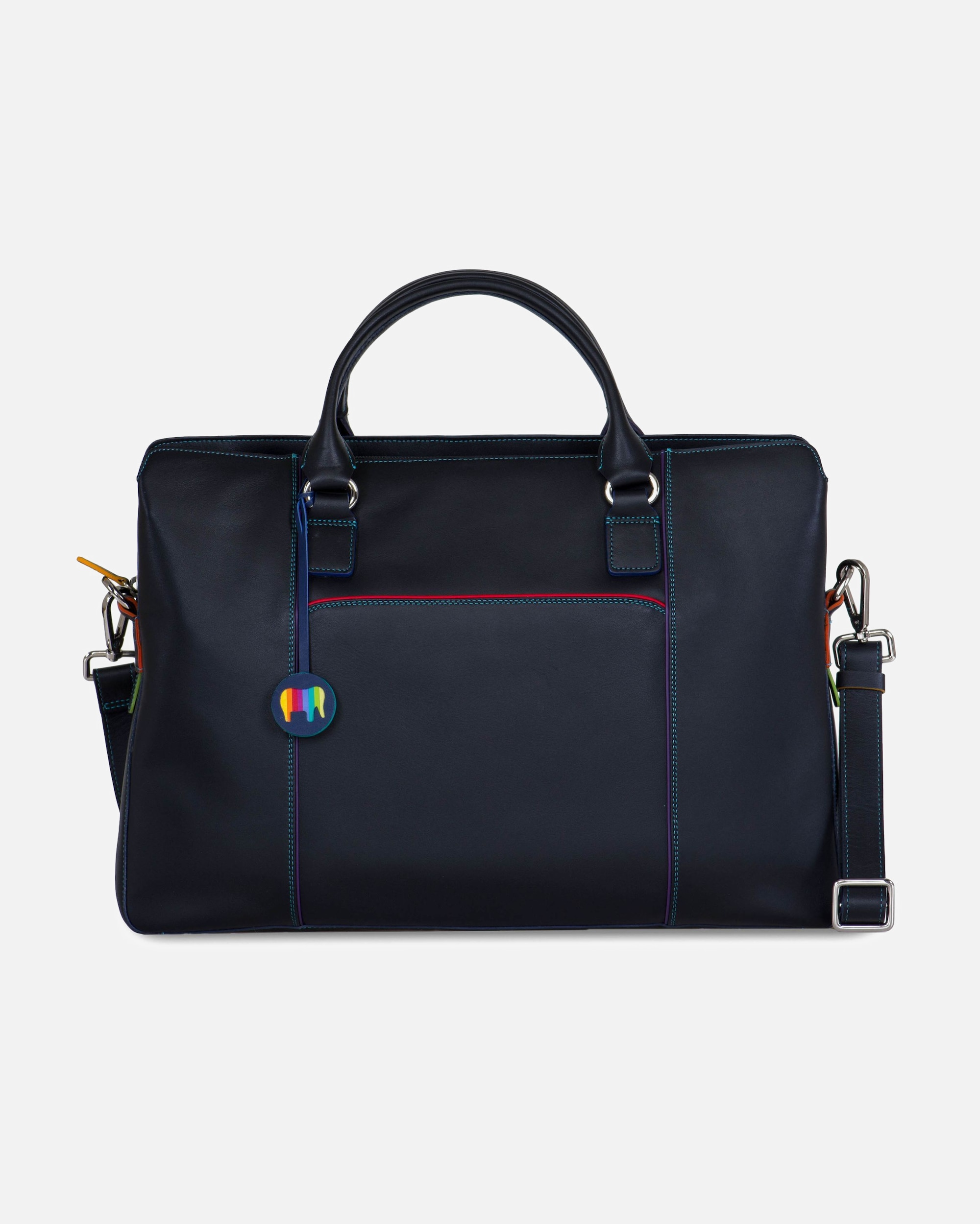 Laptoptasche für Männlich Mywalit Aktentasche Leder 40 cm Laptopfach black-pace