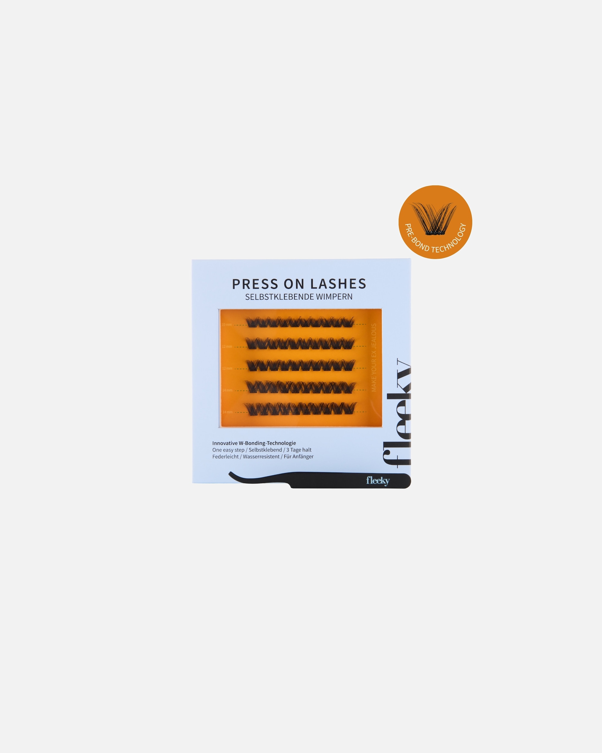 Künstliche Wimpern für Unisex Fleeky Press-On Lashes Drama – intensiver Look Make Your Ex Jealous