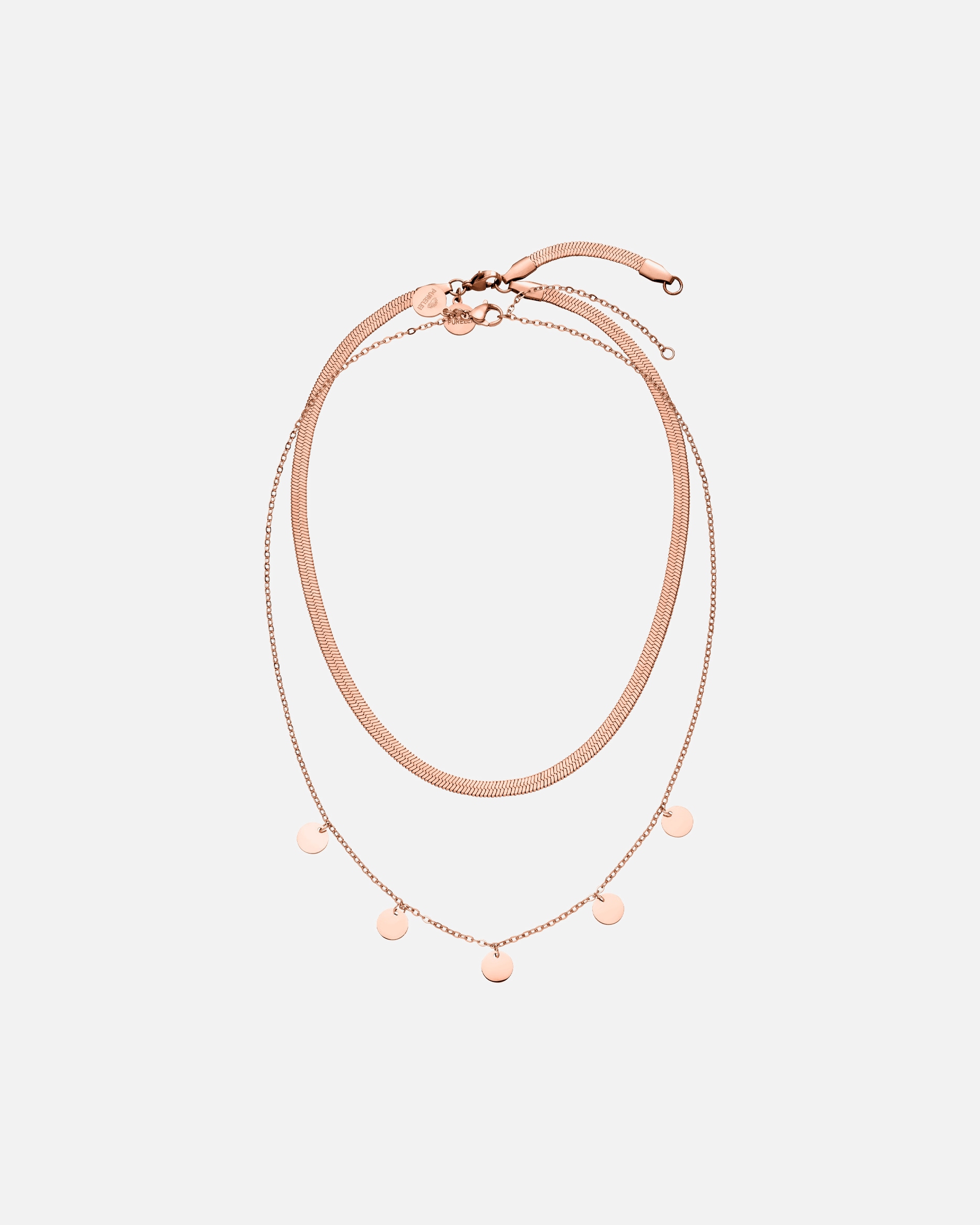 Schmuckset für Unisex Purelei Positivity Schmuck-Set 100% Edelstahl Rosegold
