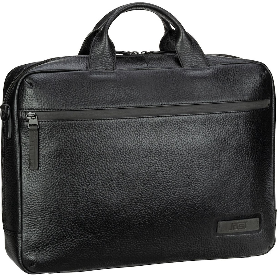 Jost Aktentasche Stockholm Business Bag M 1 Comp Black Schwarz Herren