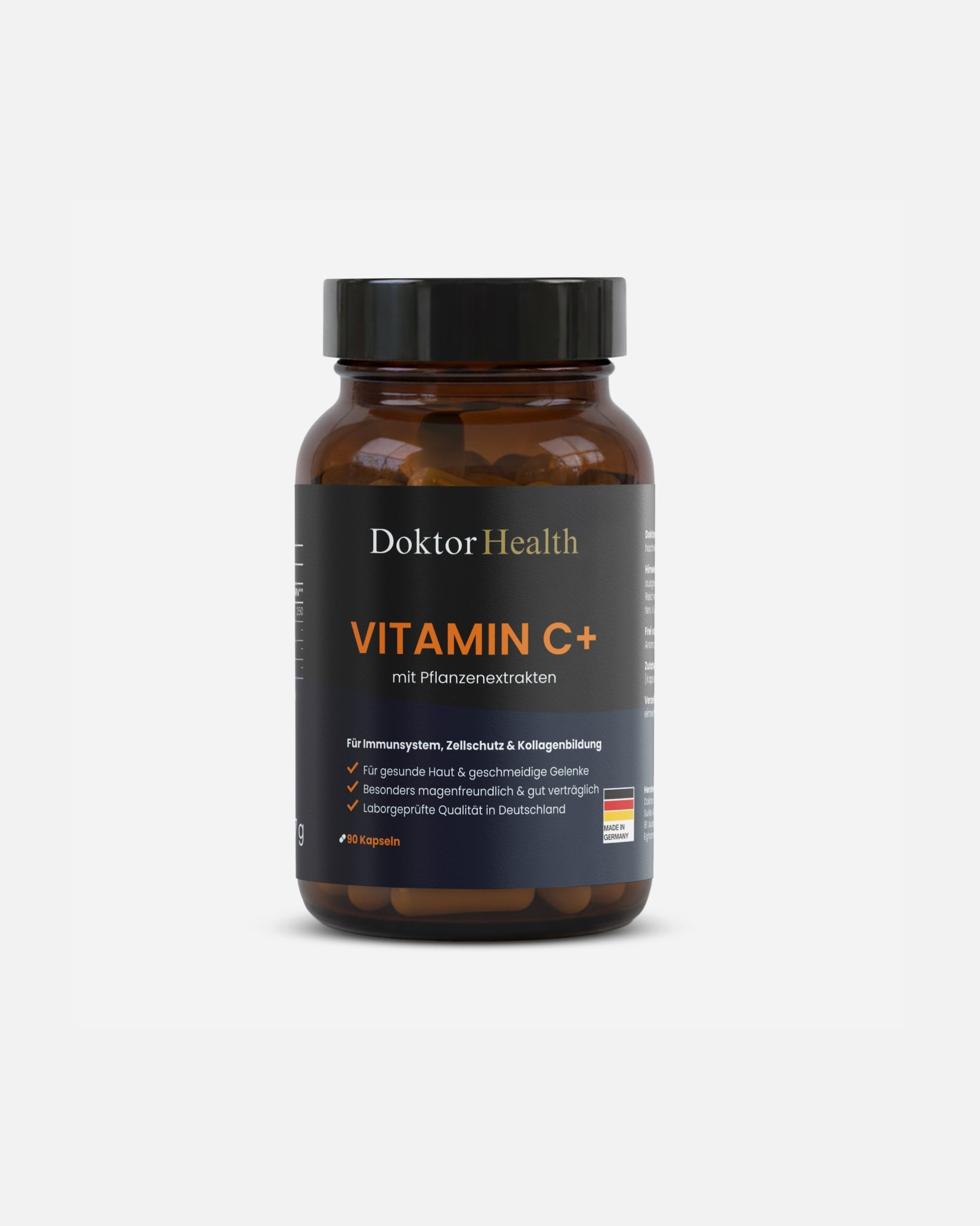 Vitamine für Unisex Doktor Health Default Brand Line Vitamin C+ - Natürliches Vitamin C aus Camu-Camu 90 Kapseln