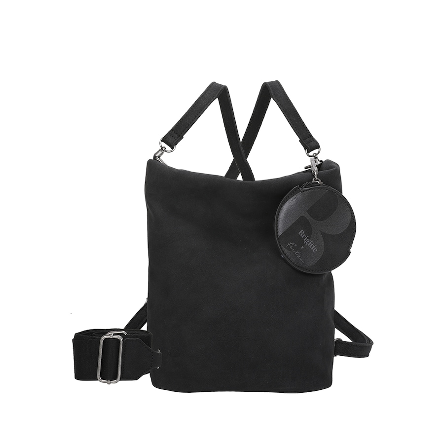 Fritzi aus Preußen Rucksack Brigitte x fritzi Special Backpack Cross01 mit abnehmbarem Anhänger schwarz