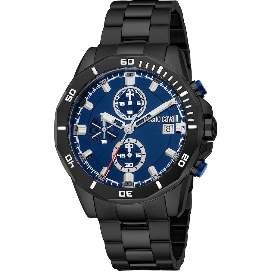 Roberto Cavalli Herrenuhr Edelstahl One Size Herren