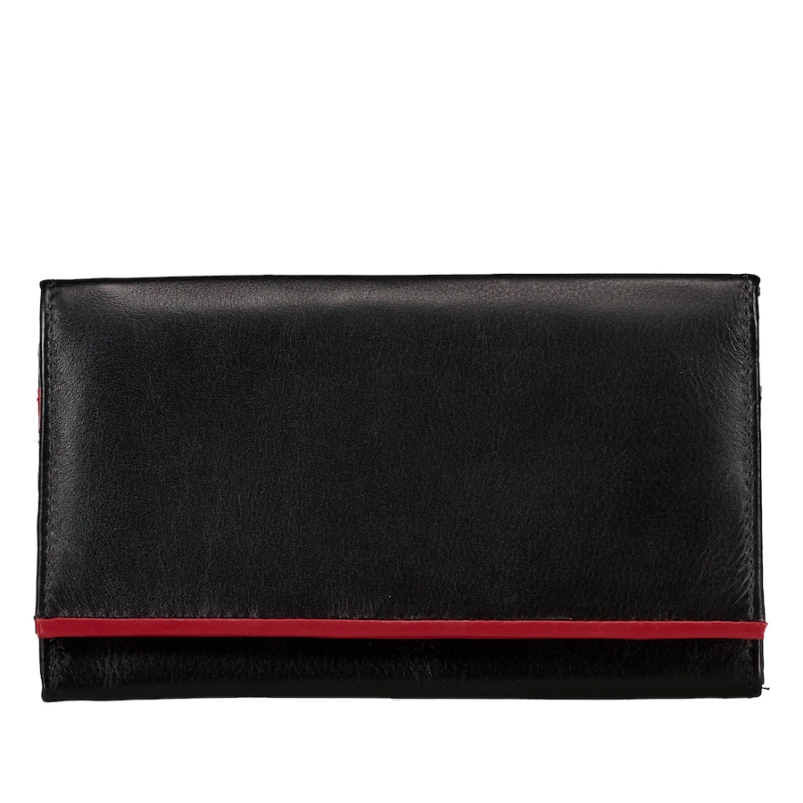 Hausfelder Manufaktur Geldbörse Multicolor Schwarz Rot Damen