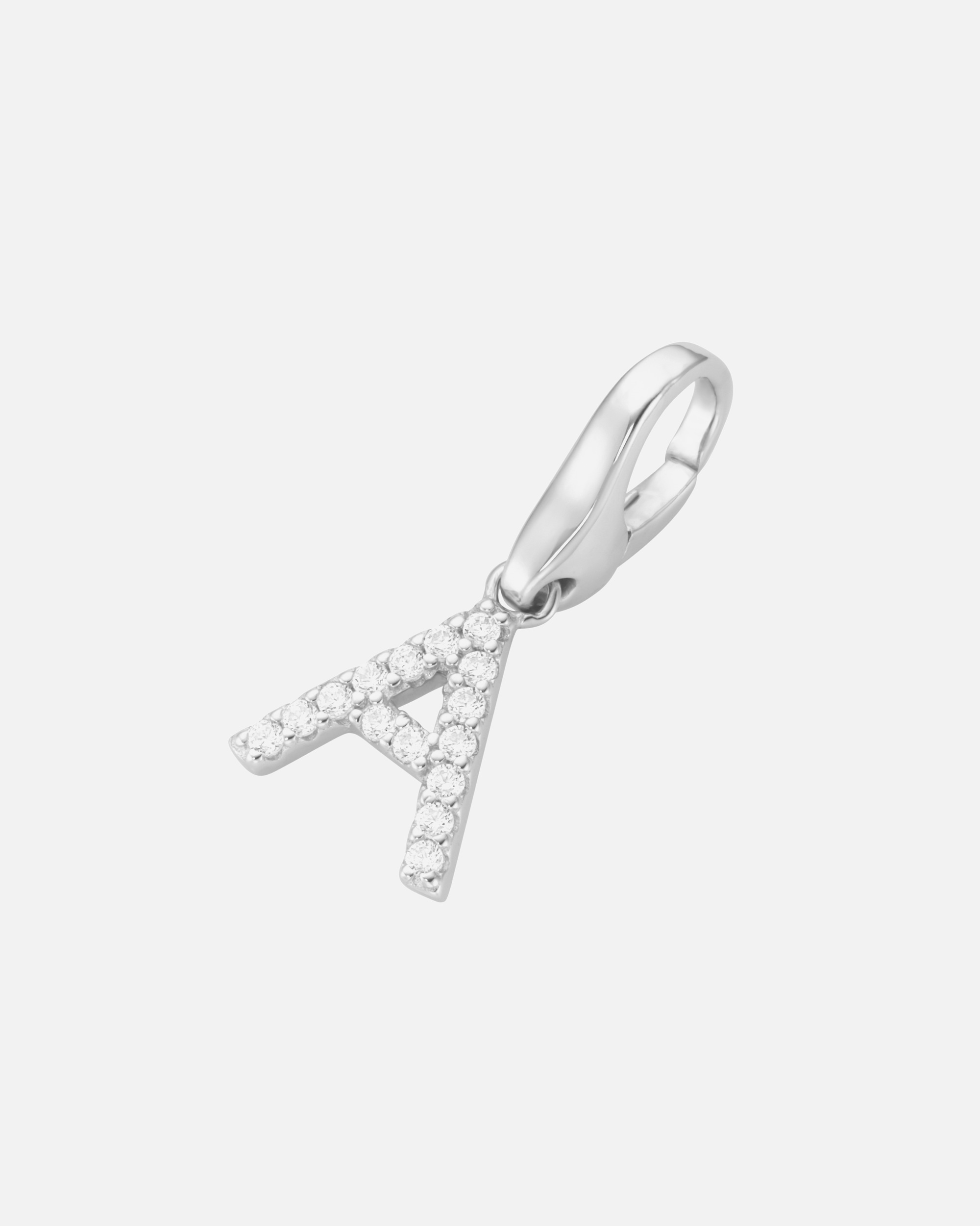 Schmuckanhänger für Weiblich Giorgio Martello Milano Charm Buchstabe H, Zirkonia Steine, Silber 925 A