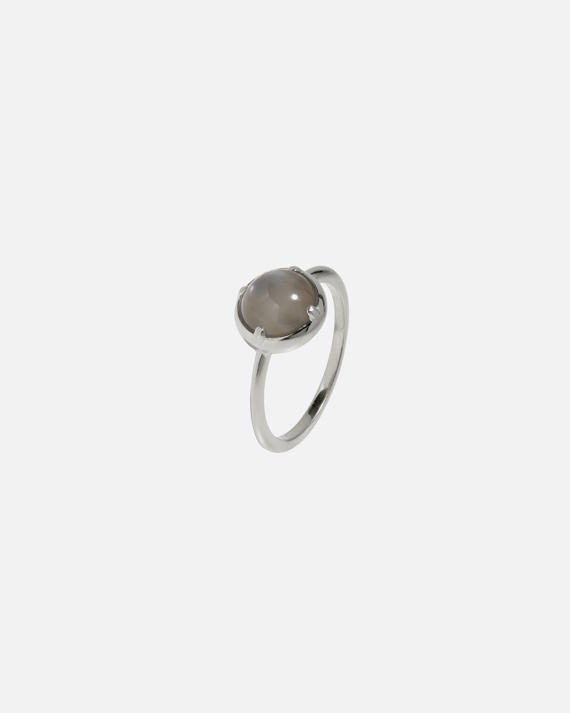 Ring für Weiblich Stilnest Instants of Balance Grauer Mondstein 925 Sterling Silber 56