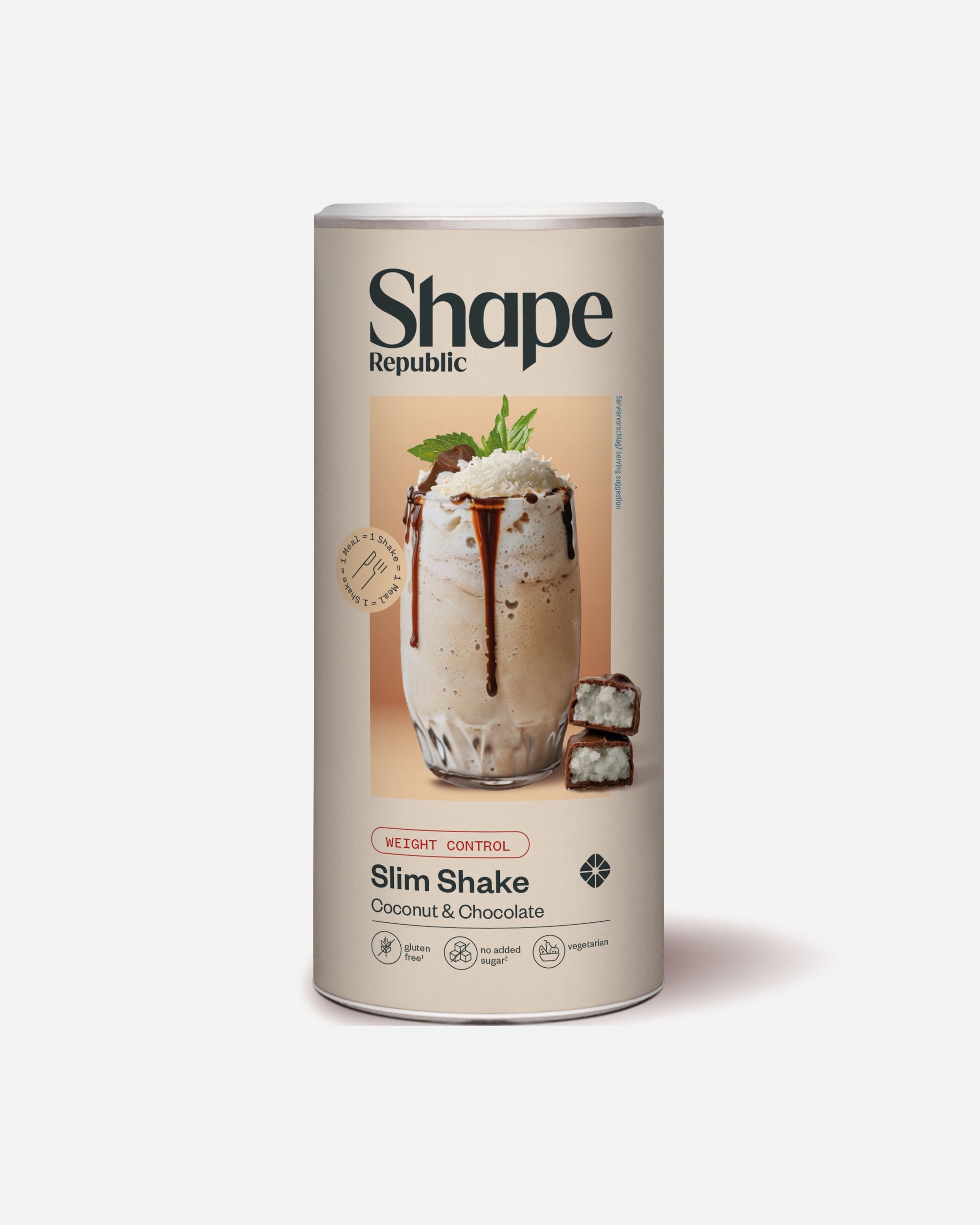 Gewichtsabnahmemittel für Unisex Shape Republic Slim Shake Coconut Chocolate