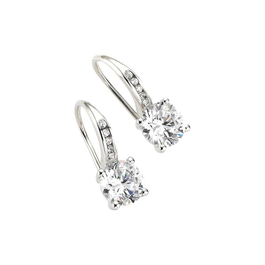 Giorgio Martello Milano Ohrhaken mit Zirkonia, Silber 925 Onesize Damen