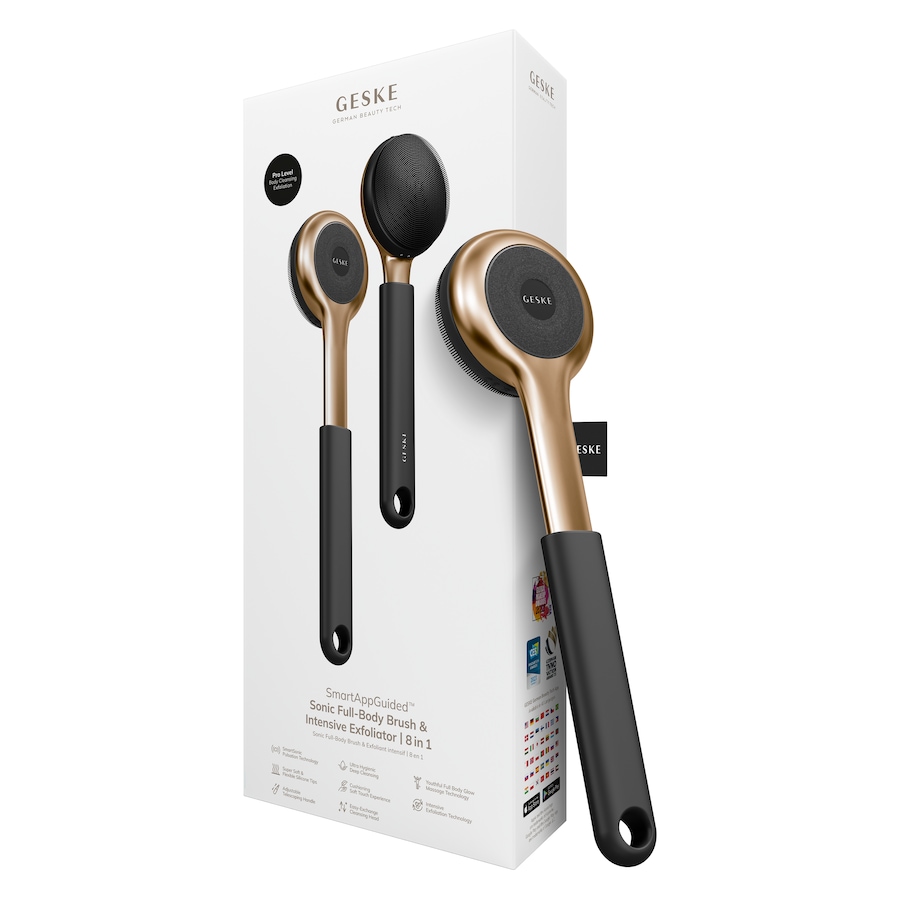 GESKE Sonic Full-Body Brush & Intensive Exfoliator | 8 in 1 Gray