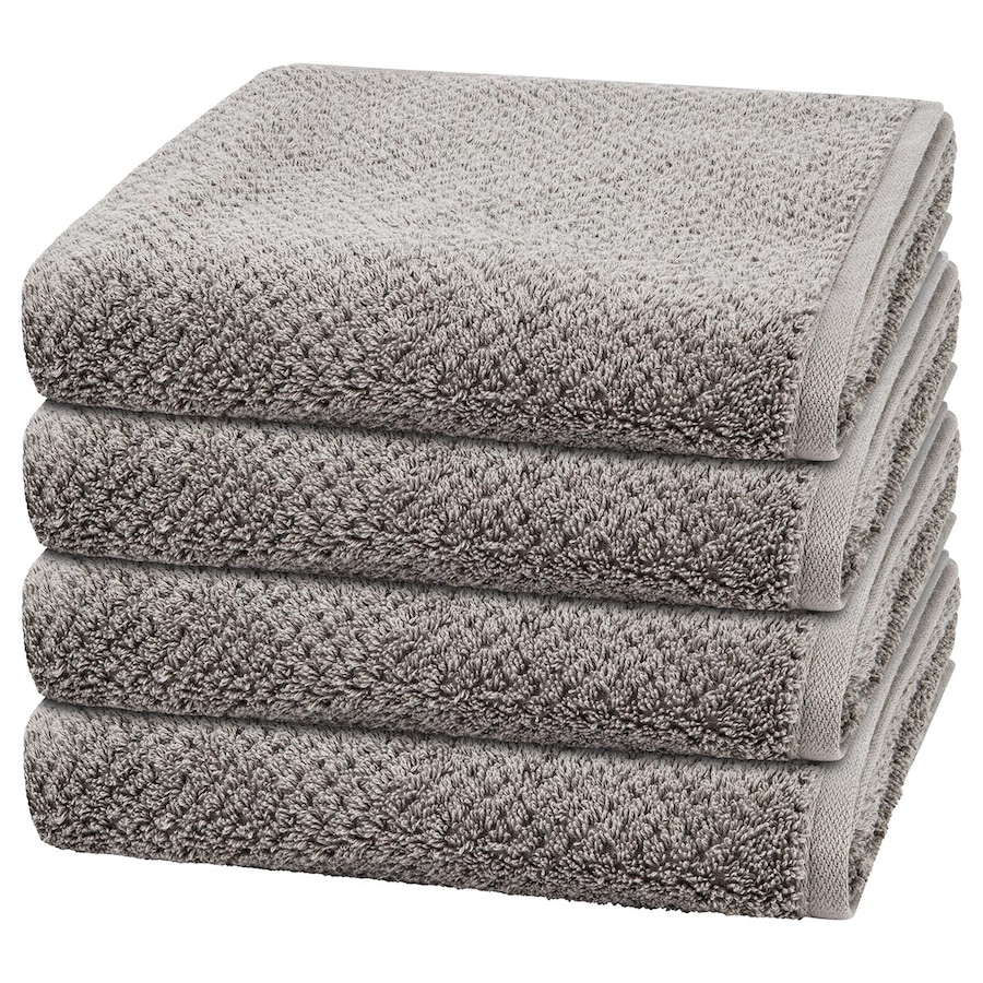 Cawö Handtuch-Set Pure (4er Set) Stein Grau