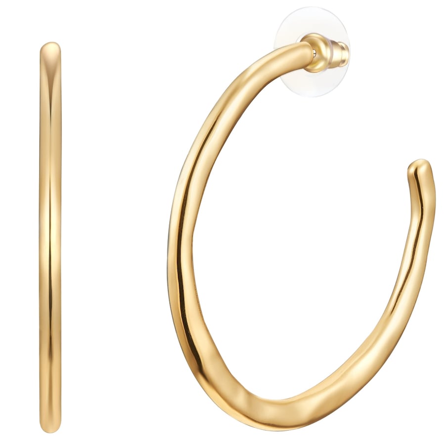 Yokoamii Creolen Metall-Legierung in Gelbgold 51,1 mm Damen