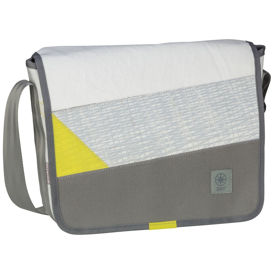 360Grad Umhängetasche Barkasse Weiß/Gelb Carbon Violett