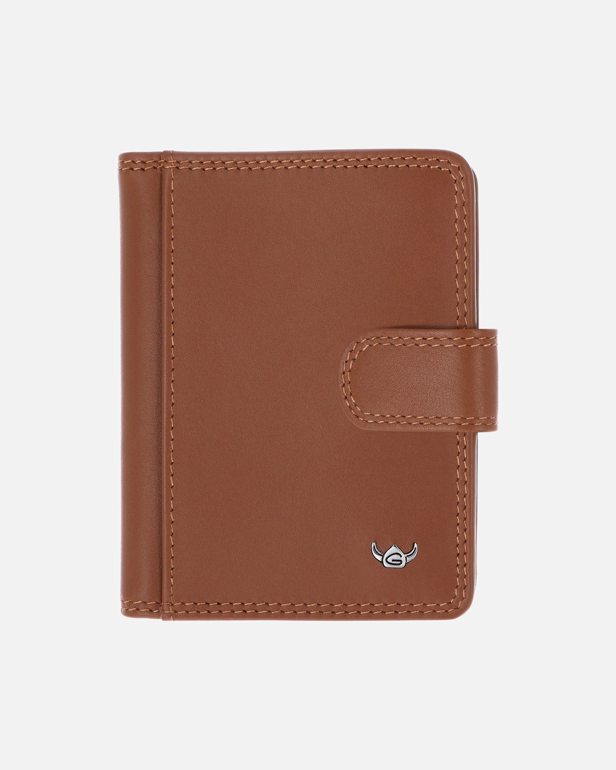 Etui für Männlich Golden Head Polo Kreditkartenetui cognac
