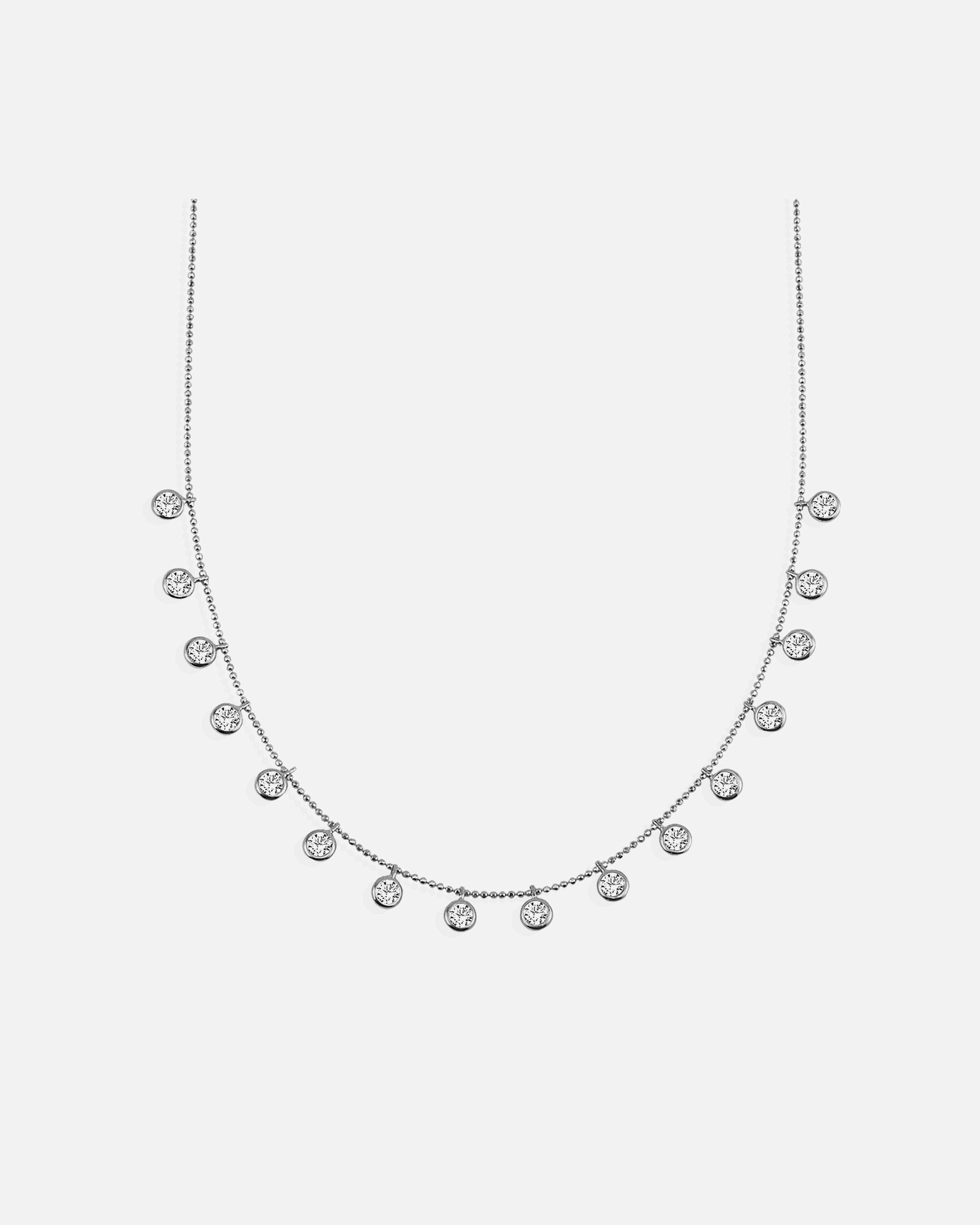 Kette für Weiblich dKeniz Anhänger mit Kette 925/- Sterling Silber Zirkonia weiß 42 cm + 3cm