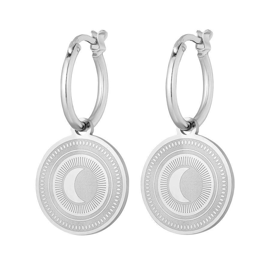 Heideman Ohrschmuck Moon silberfarben poliert OneSize Damen