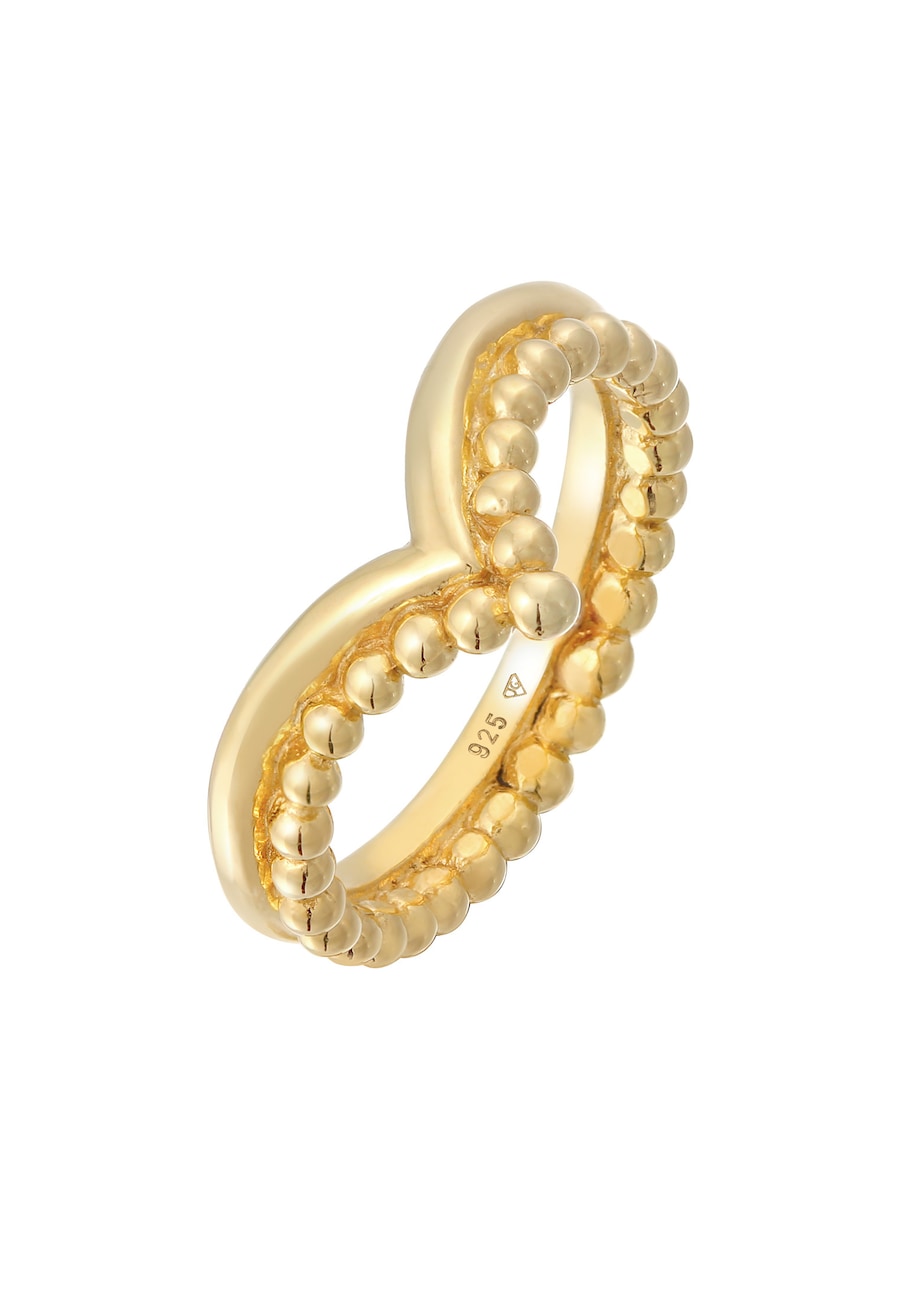 Elli Kugel Design V-Form Stacking 925 Silber 58 Damen