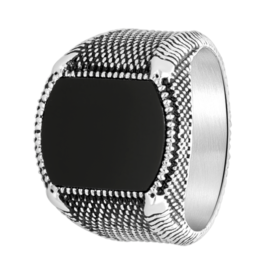 Lucardi Ringe Stahl - silbern 69mm Herren