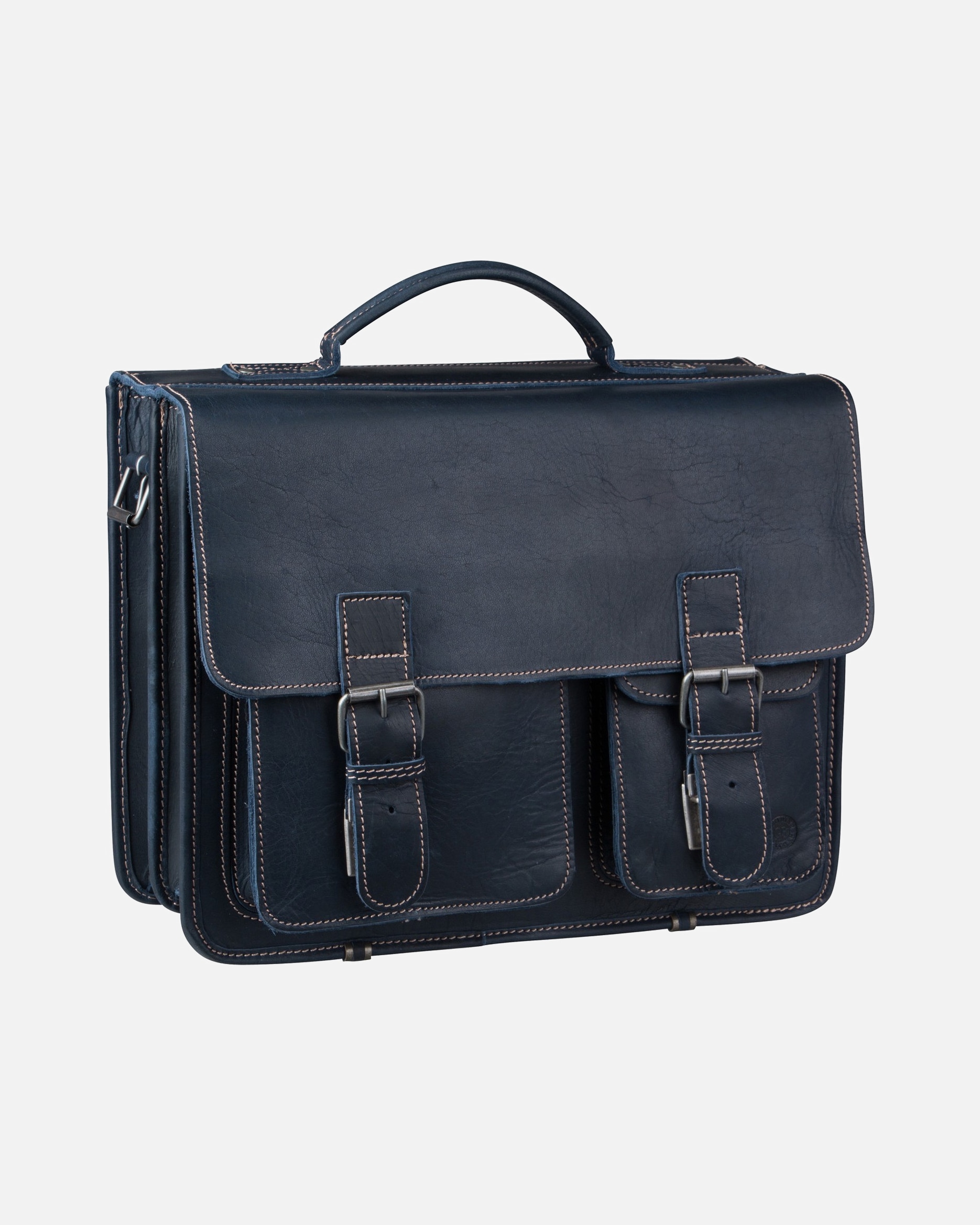 Laptoptasche für Männlich Greenburry Aktentasche Buffalo 1128 Mappe XXL Dark Navy