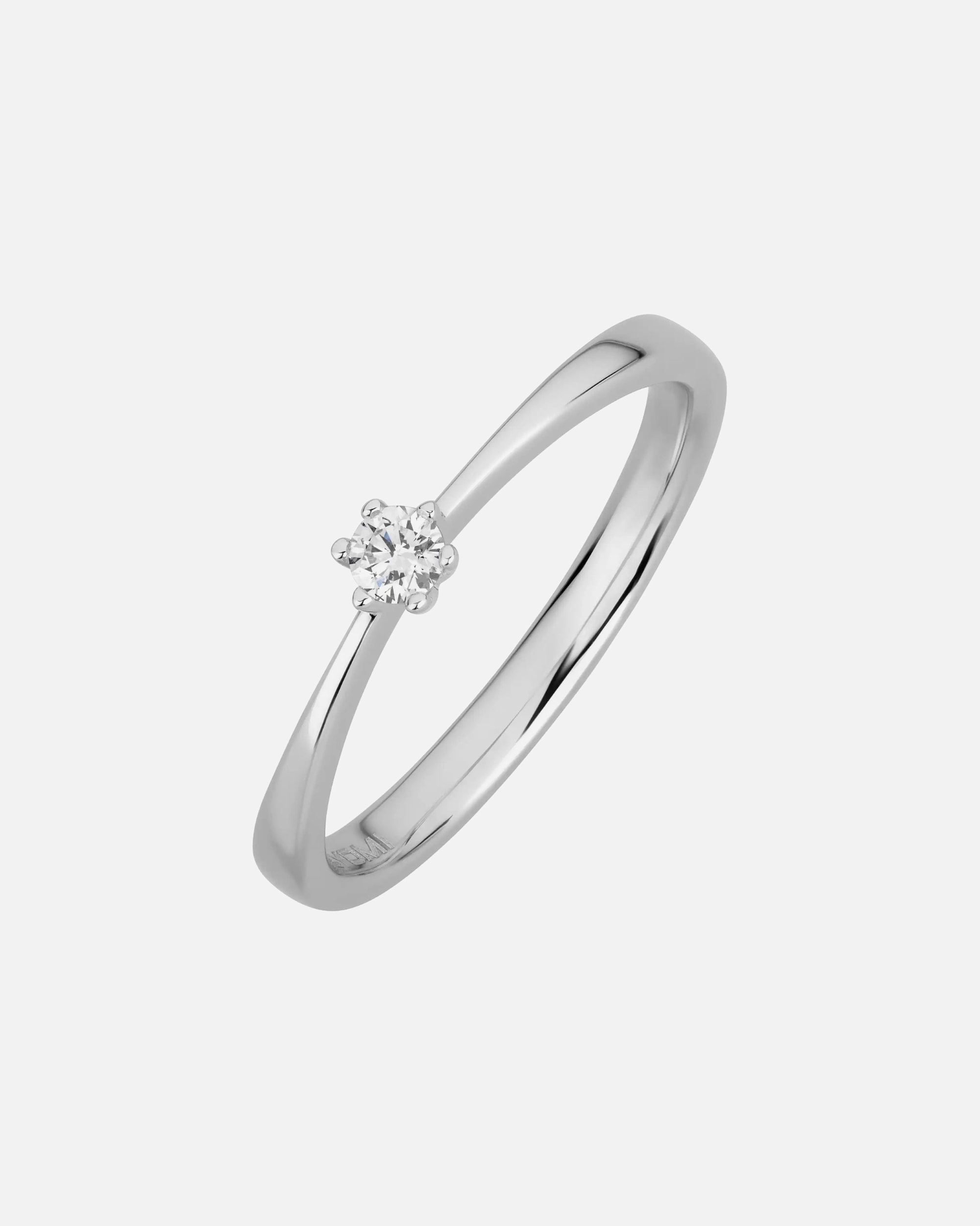 Ring für Weiblich Lyomi Default Brand Line Ring 585/- Gold Diamant Lab Grown weiß 0,10ct. 058 (18,5)
