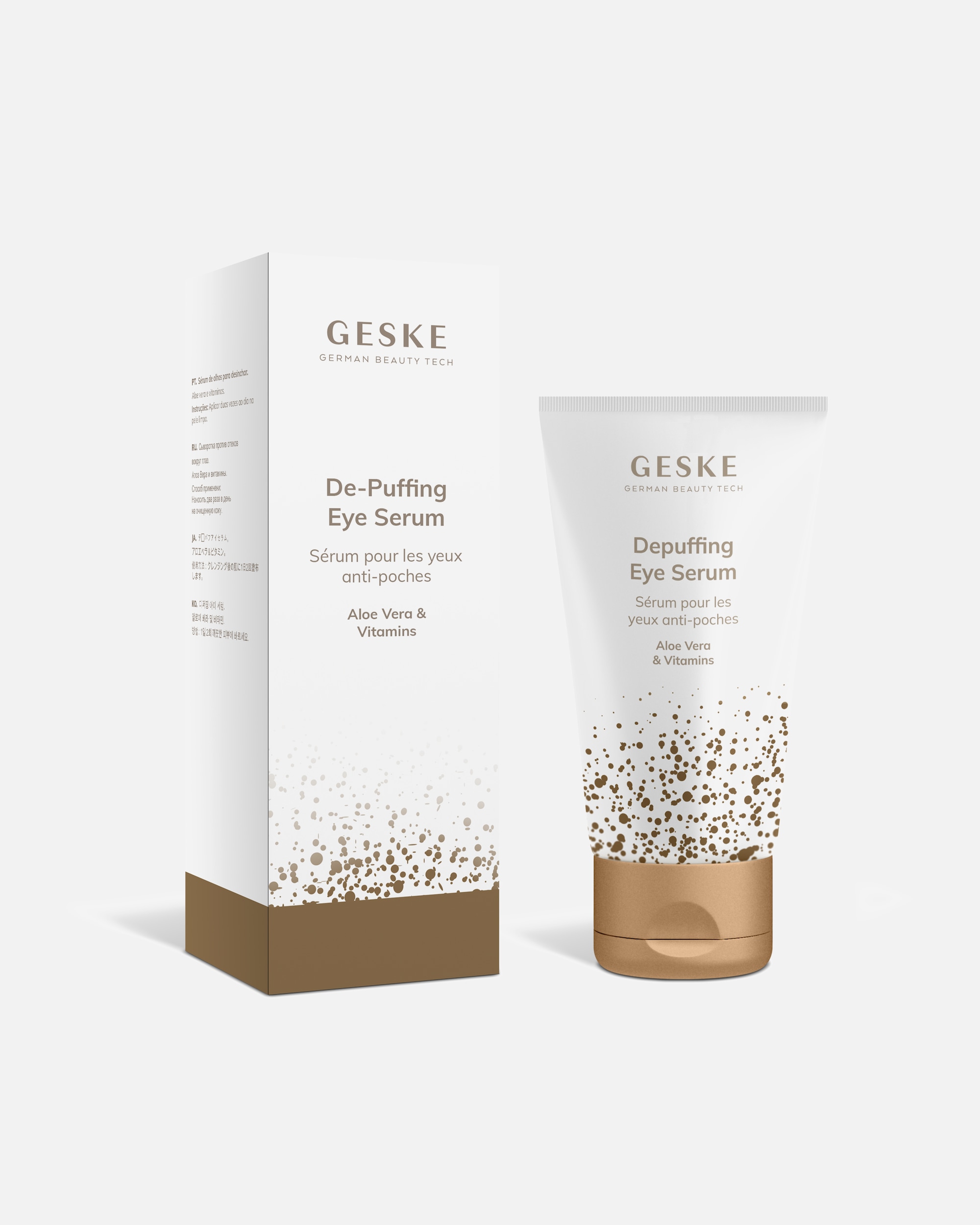 Anti-Aging Serum für Unisex GESKE De-Puffing Eye Serum Beauty Serum - Gegen Augenringe & geschwollene Augen - mit Aloe Vera