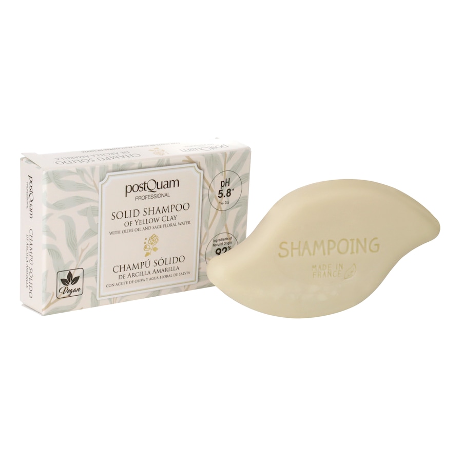 Postquam Festes Shampoo Gelbe Tonerde 70 g