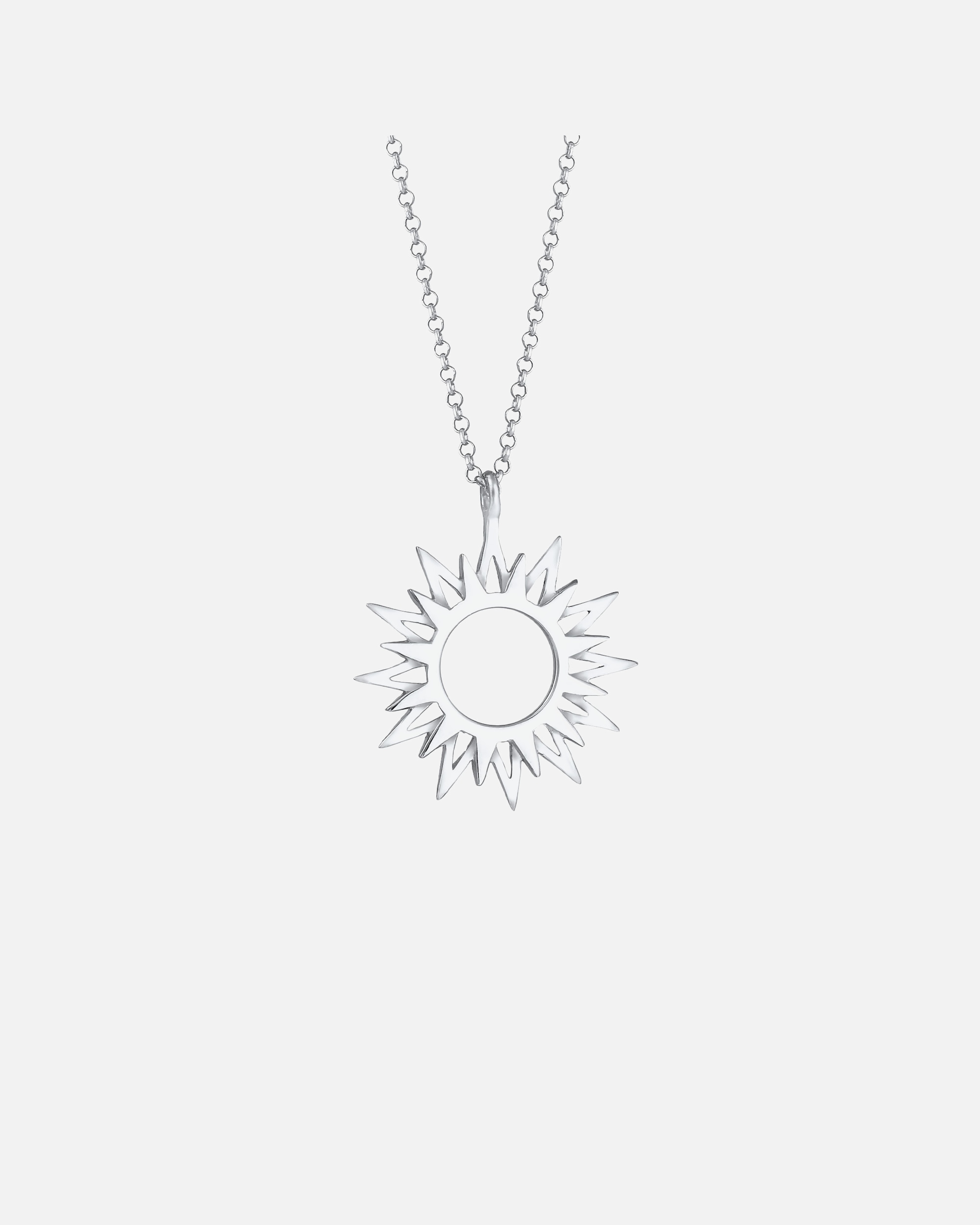 Halskette für Weiblich Elli Elli Halskette Sonne Sun Strahlen Astro Symbol 925 Silber silberfarben