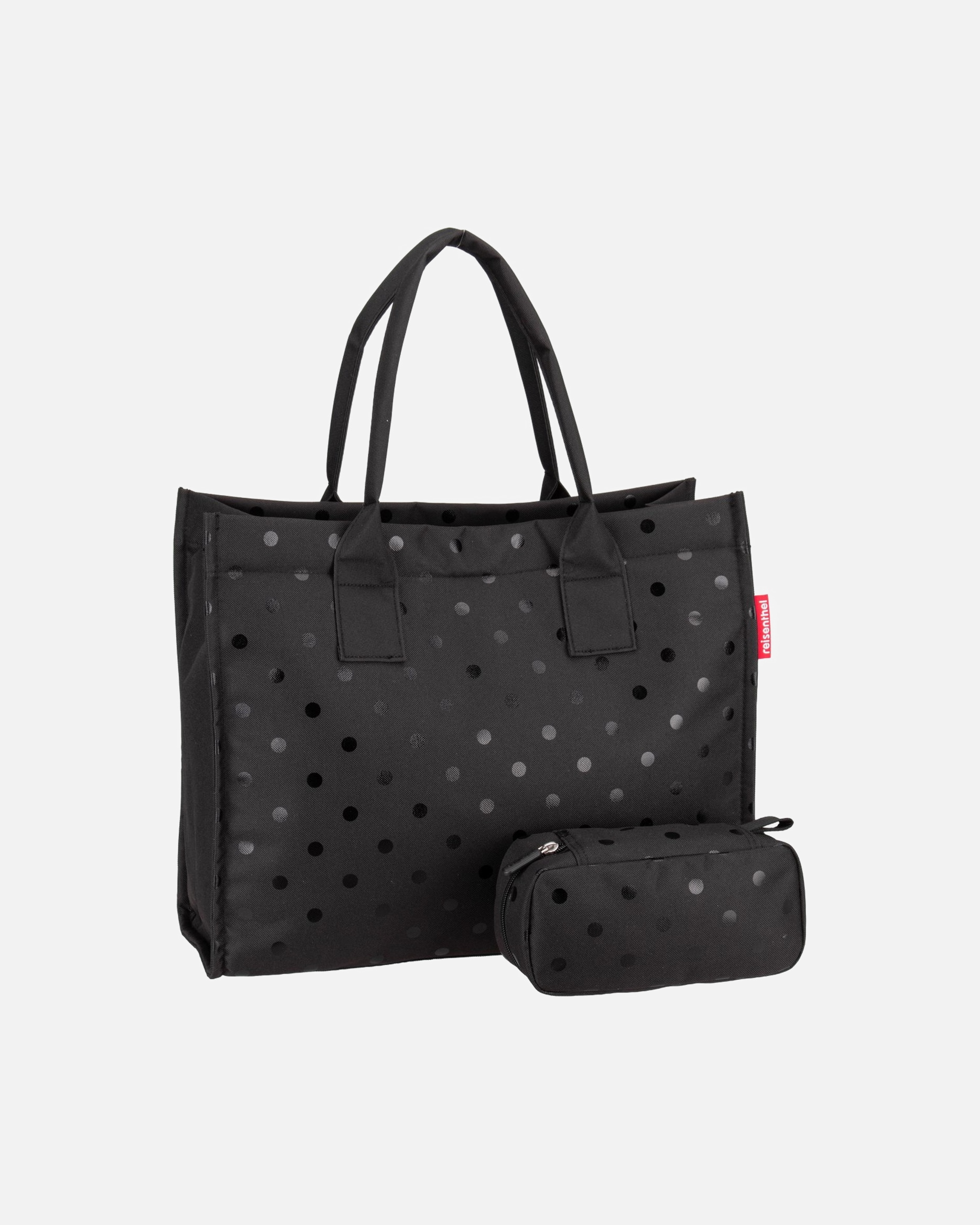 Shopper für Weiblich Reisenthel Shopper daily shopper set No.1 Glossy Dots Black
