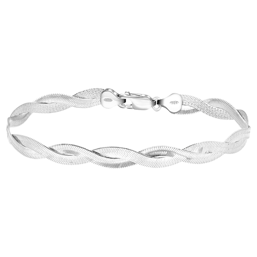 Lucardi Armband 925 Silber - 19.0 Damen