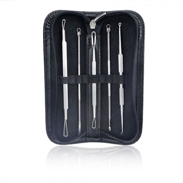 UNIQ Komplettes Pickel und Mitesser-Entferner Set Schwarz Damen