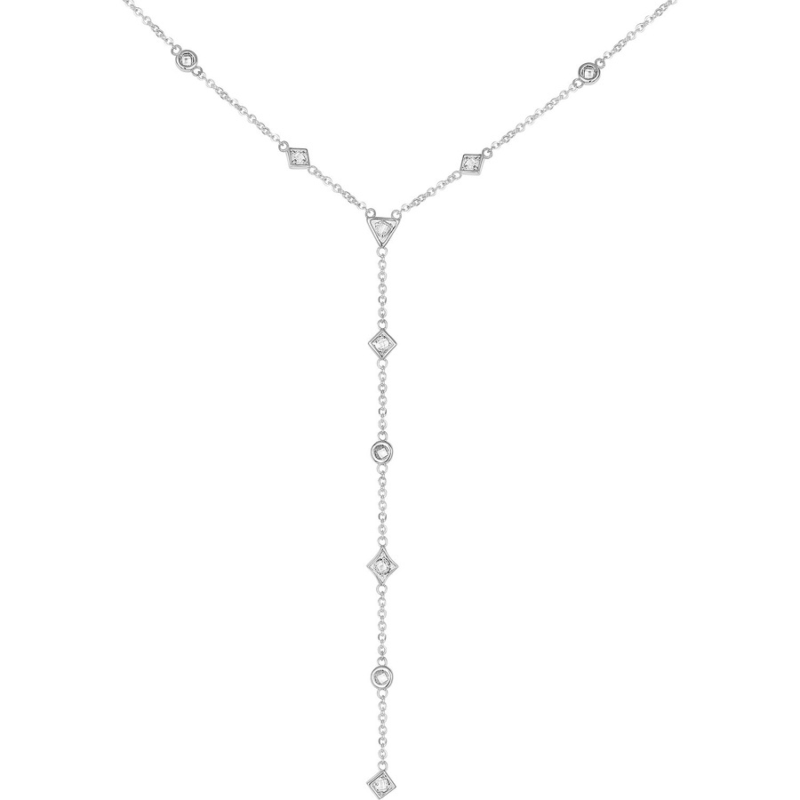 caï Kette 925er Silber One Size Weiss Damen