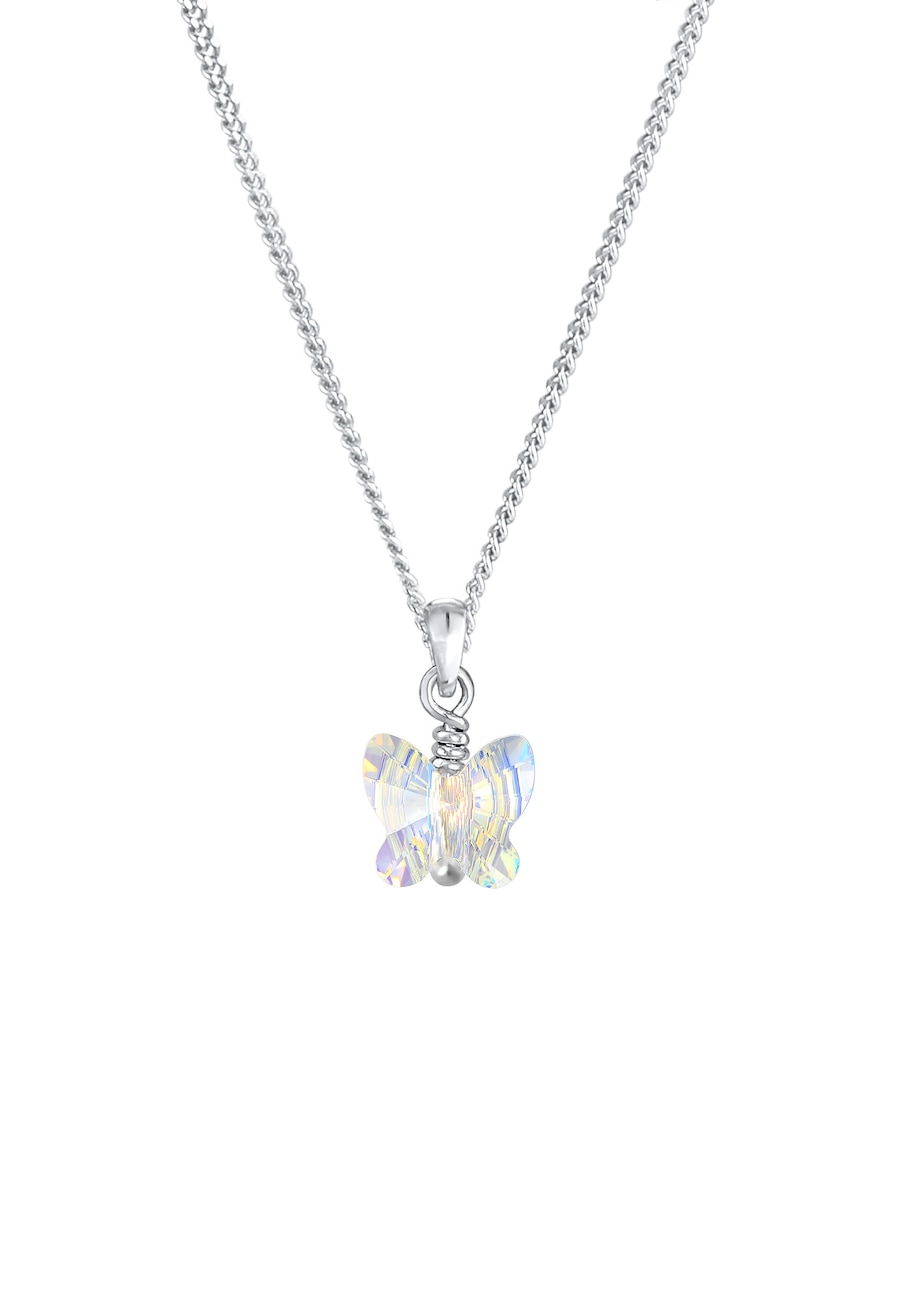 Elli Kinder Schmetterling Kristalle 925 Silber 40 Damen