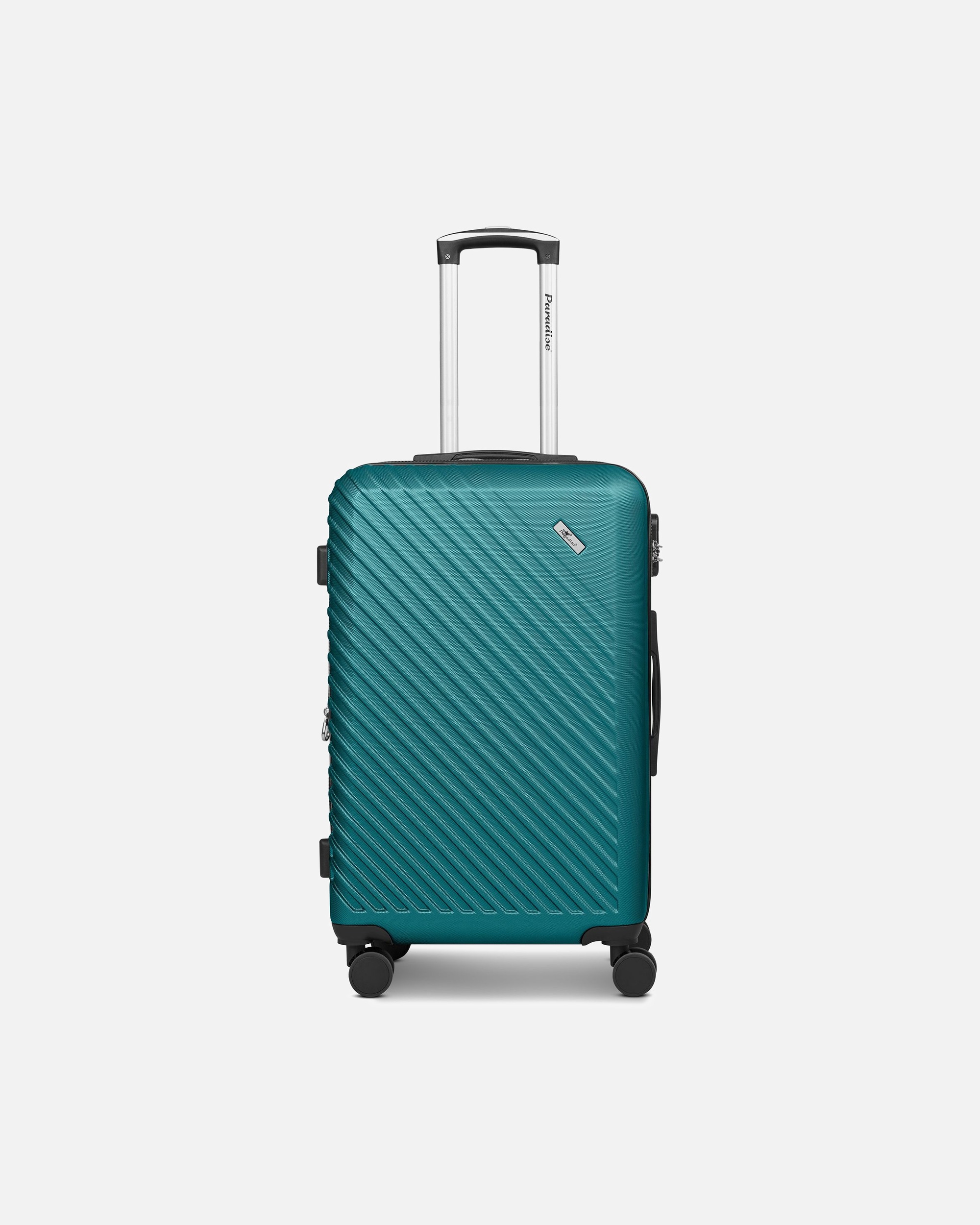 Koffer für Männlich CHECK.IN Paradise 2.0 4 Rollen Trolley M 68 cm mit Dehnfalte smaragd green