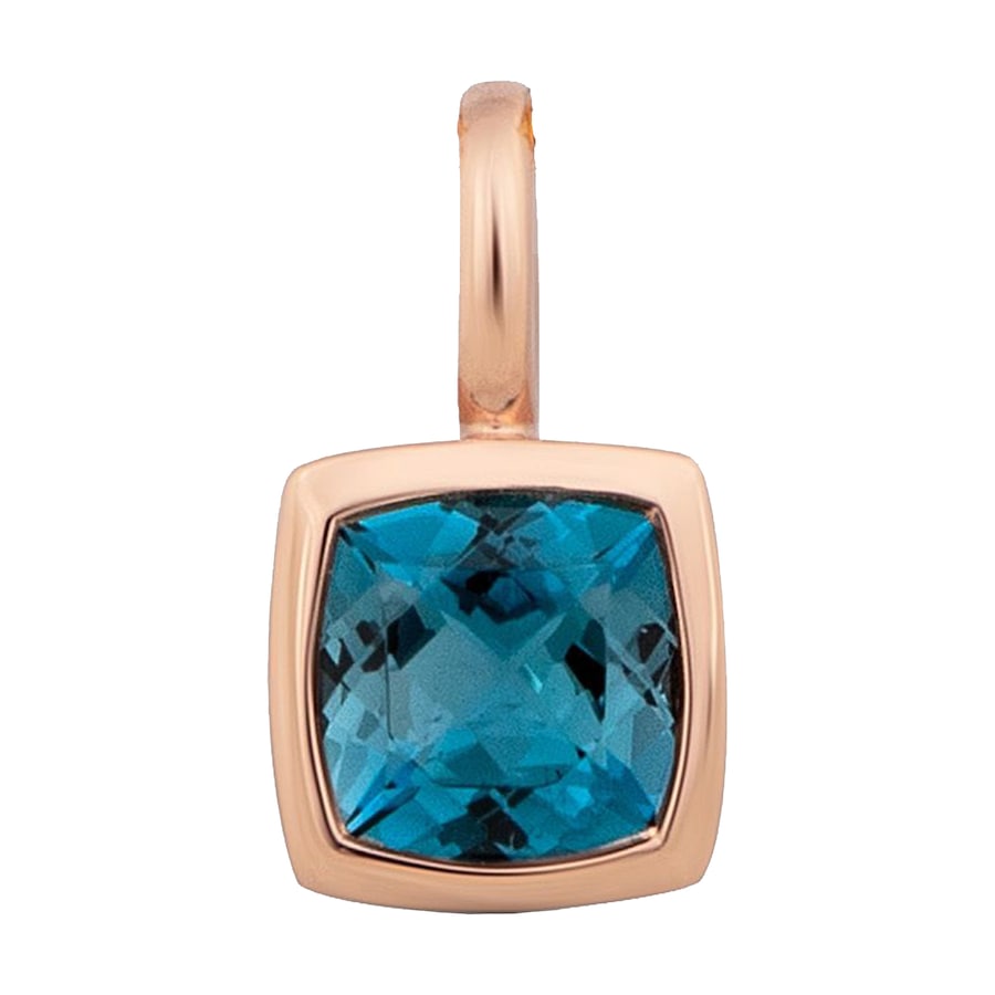 Orolino Anhänger 585/- Gold Blautopas blau 1,1cm Damen