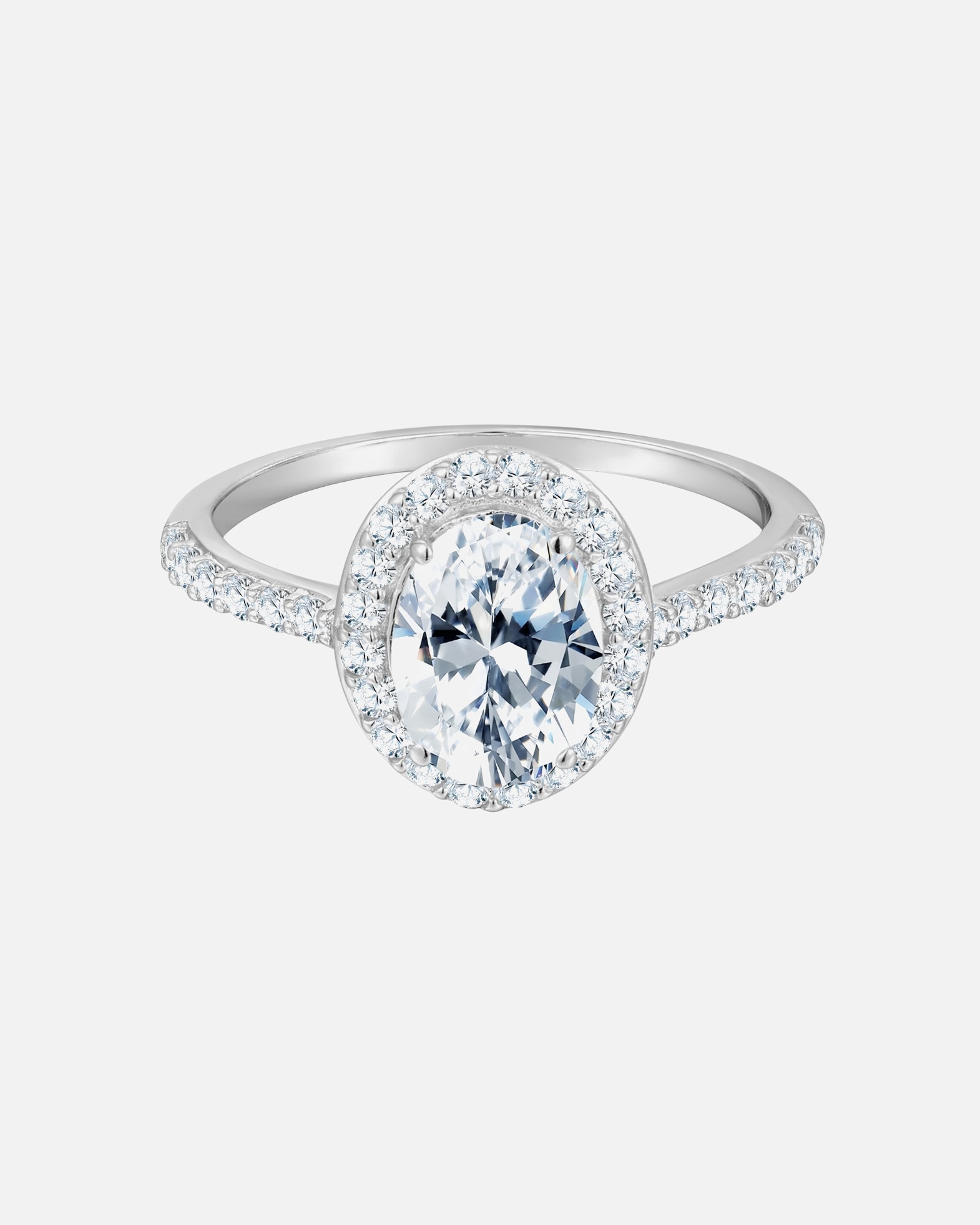 Ring für Weiblich Trilani Ring aus Sterling Silber in silber mit Zirkonia 50