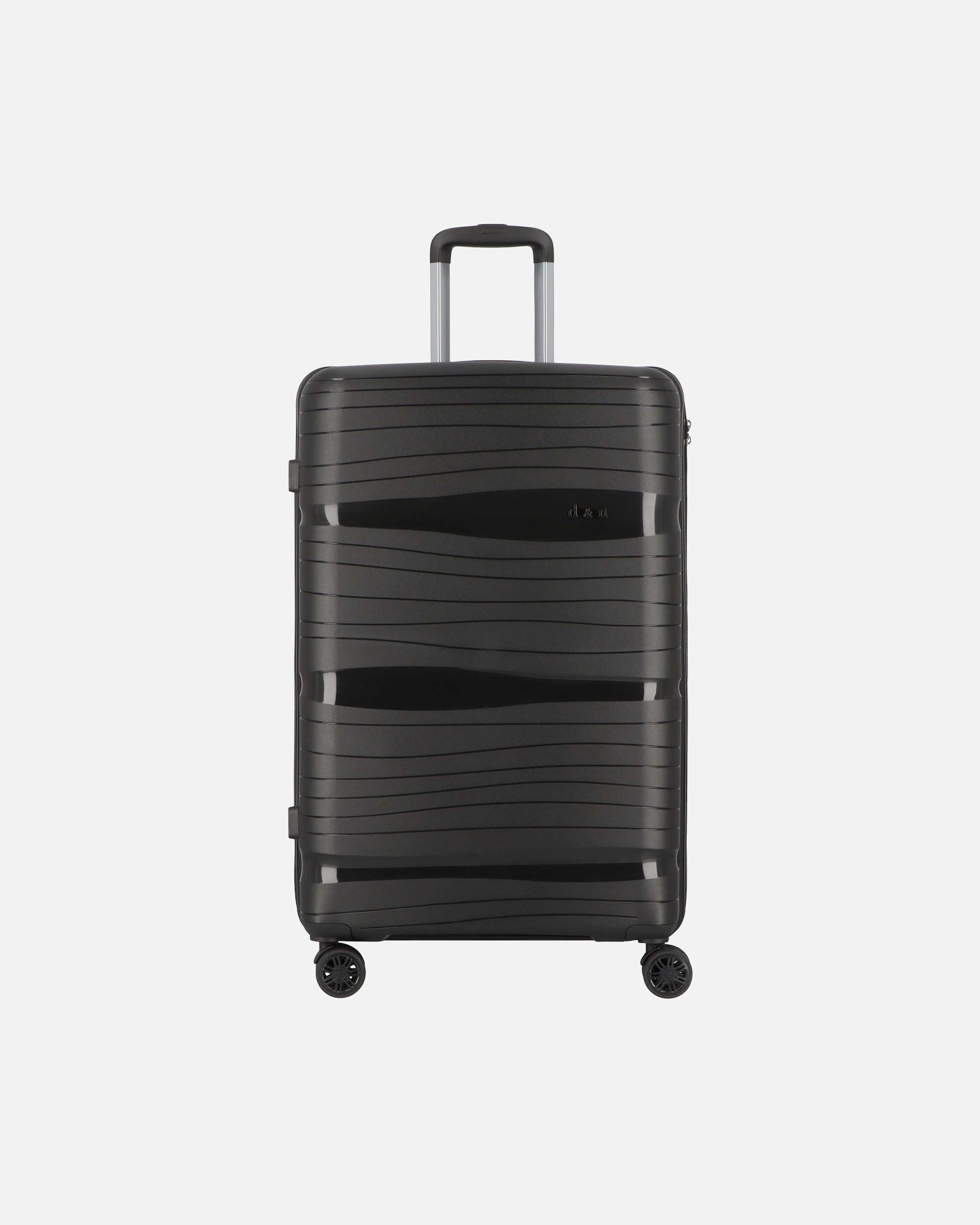Koffer für Männlich d & n Travel Line 4300 4 Rollen Trolley L 78 cm schwarz