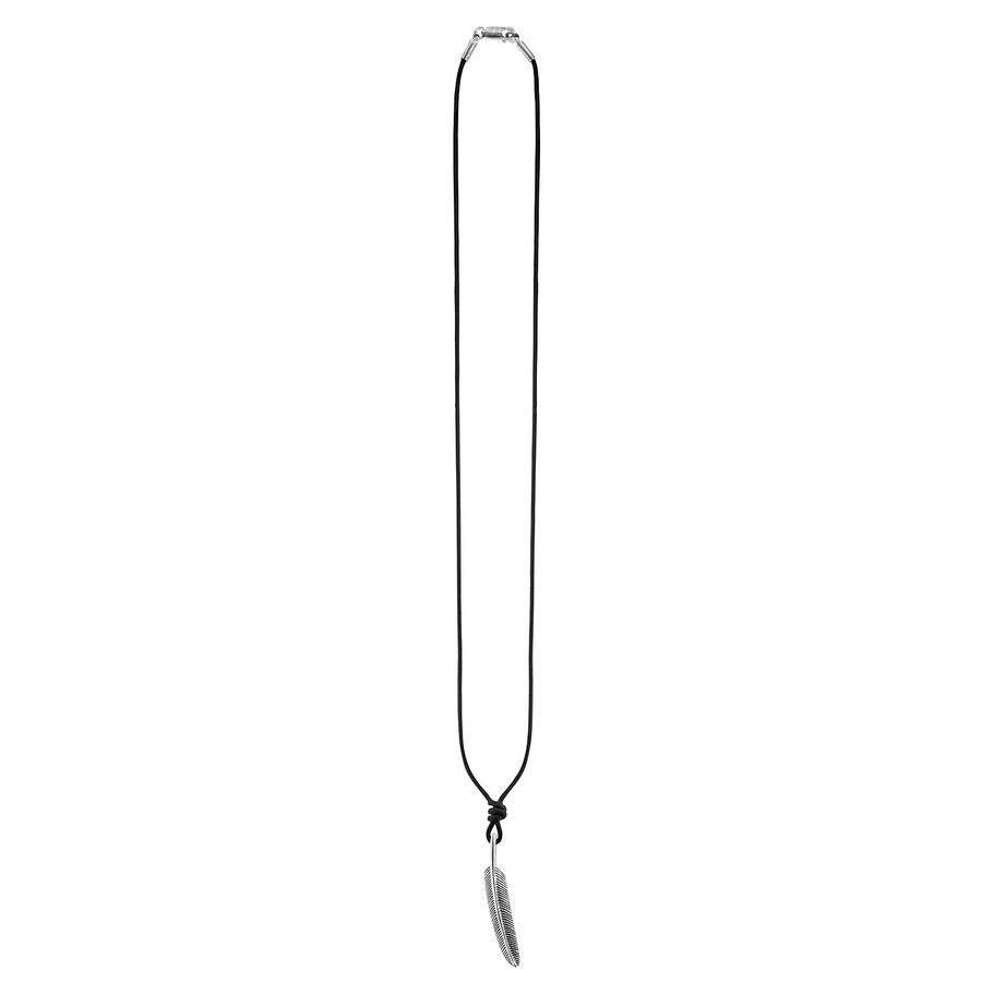 caï Kette 925er Silber, Leder One Size Herren